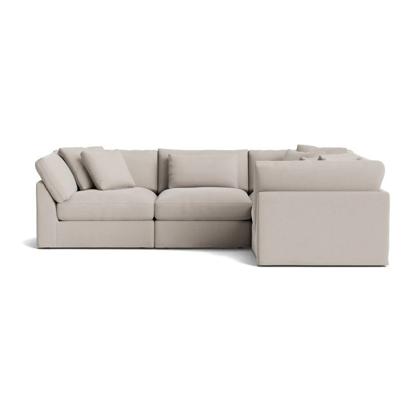 Get Together™ 4-Piece Modular Sectional Closed, Large, Clay