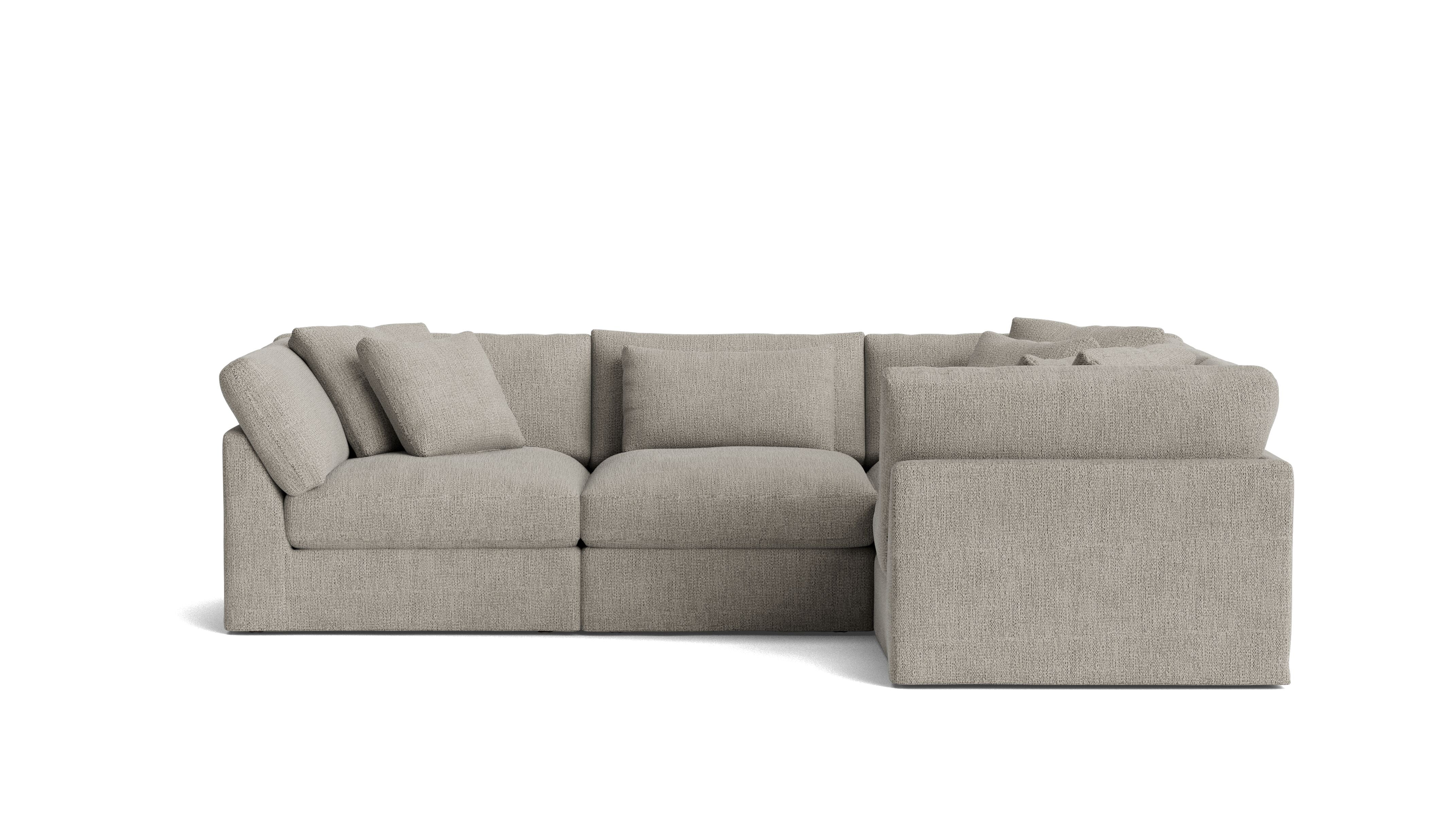 Get Together™ 4-Piece Modular Sectional Closed, Large, Oatmeal - Image 2