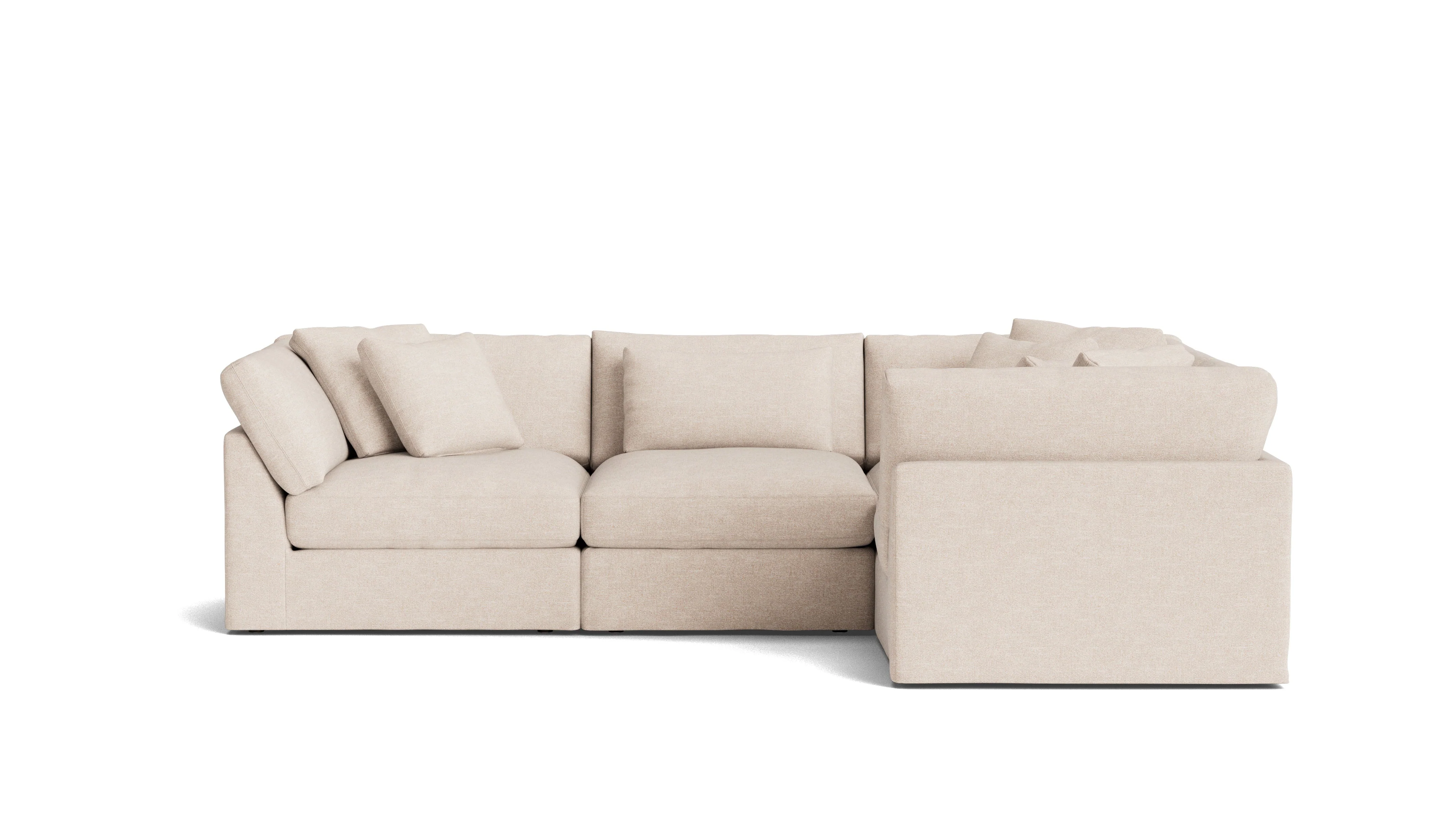 Get Together™ 4-Piece Modular Sectional Closed, Large, Sunbeam - Image 2