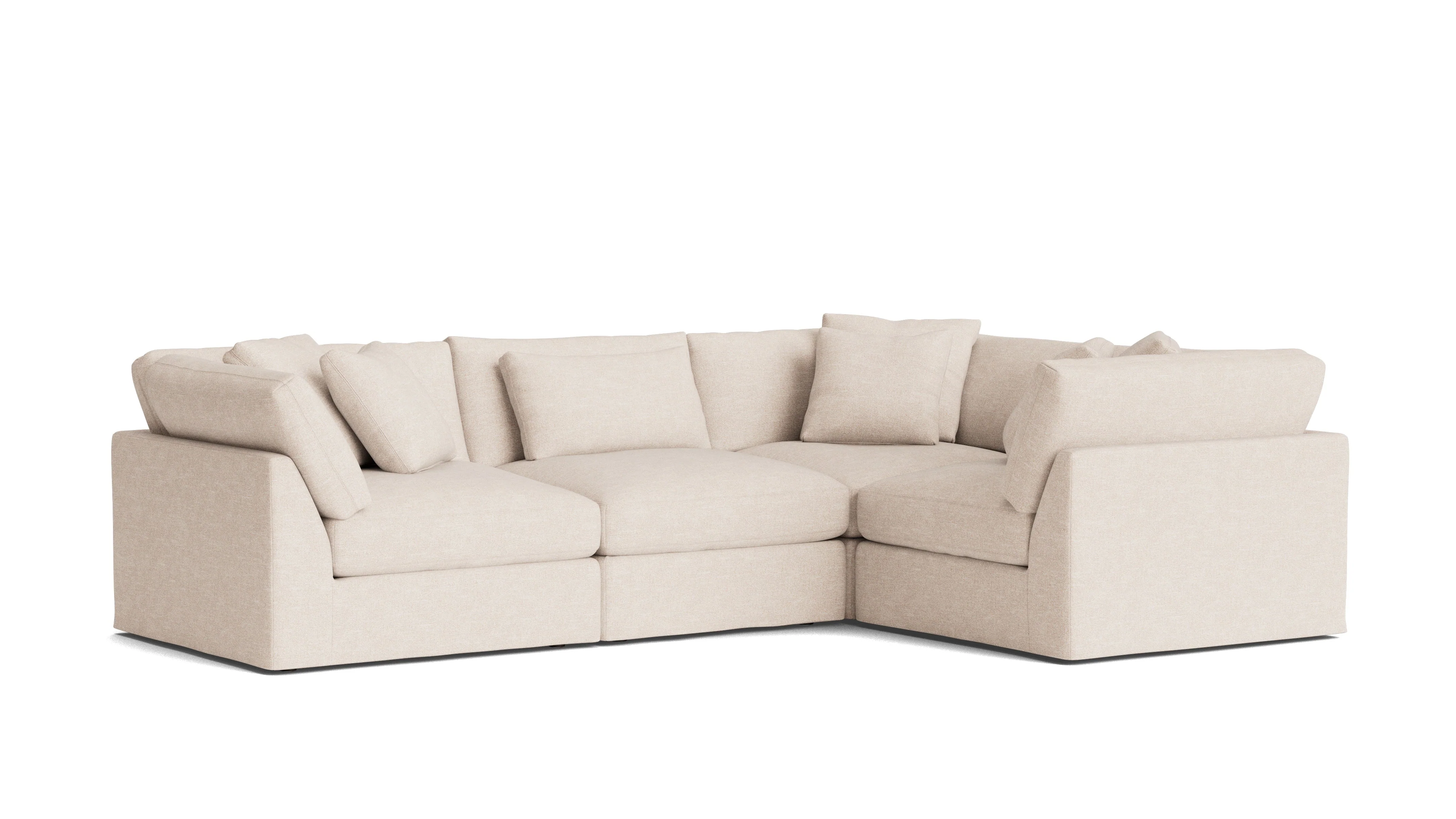 Get Together™ 4-Piece Modular Sectional Closed, Large, Sunbeam - Image 3