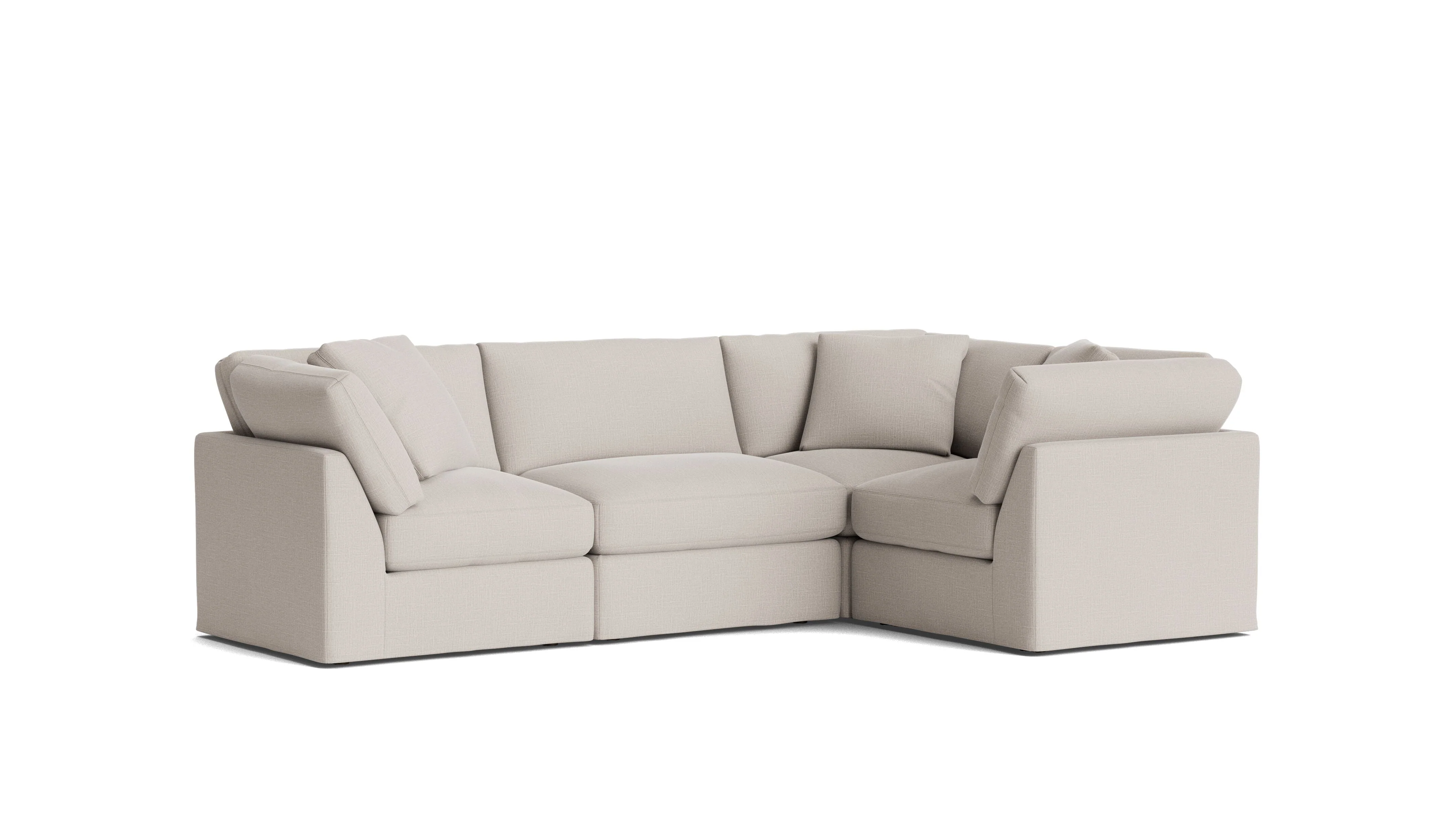 Get Together™ 4-Piece Modular Sectional Closed, Standard, Clay - Image 3