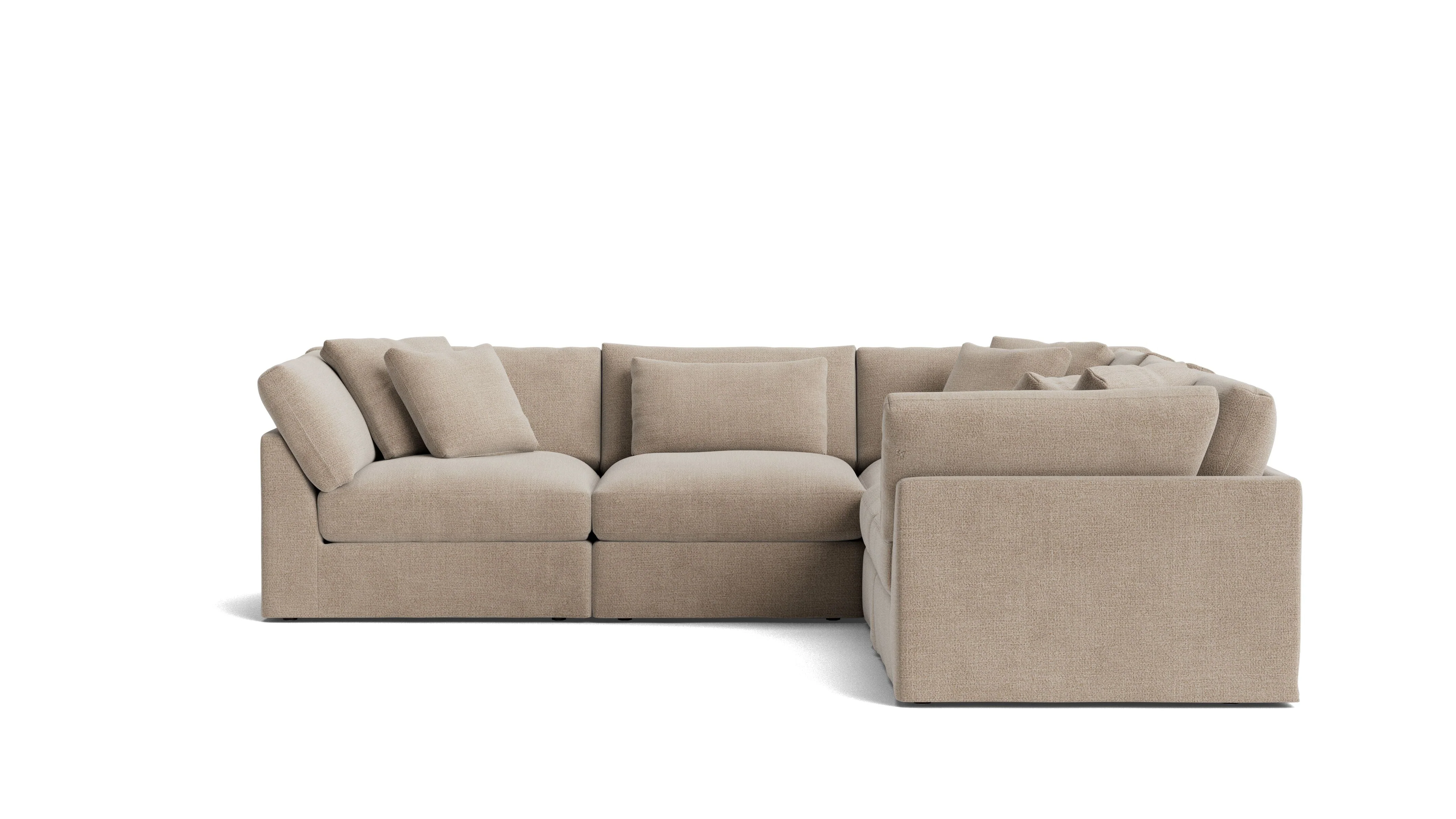 Get Together™ 5-Piece Modular Sectional Closed, Large, Champagne - Image 2