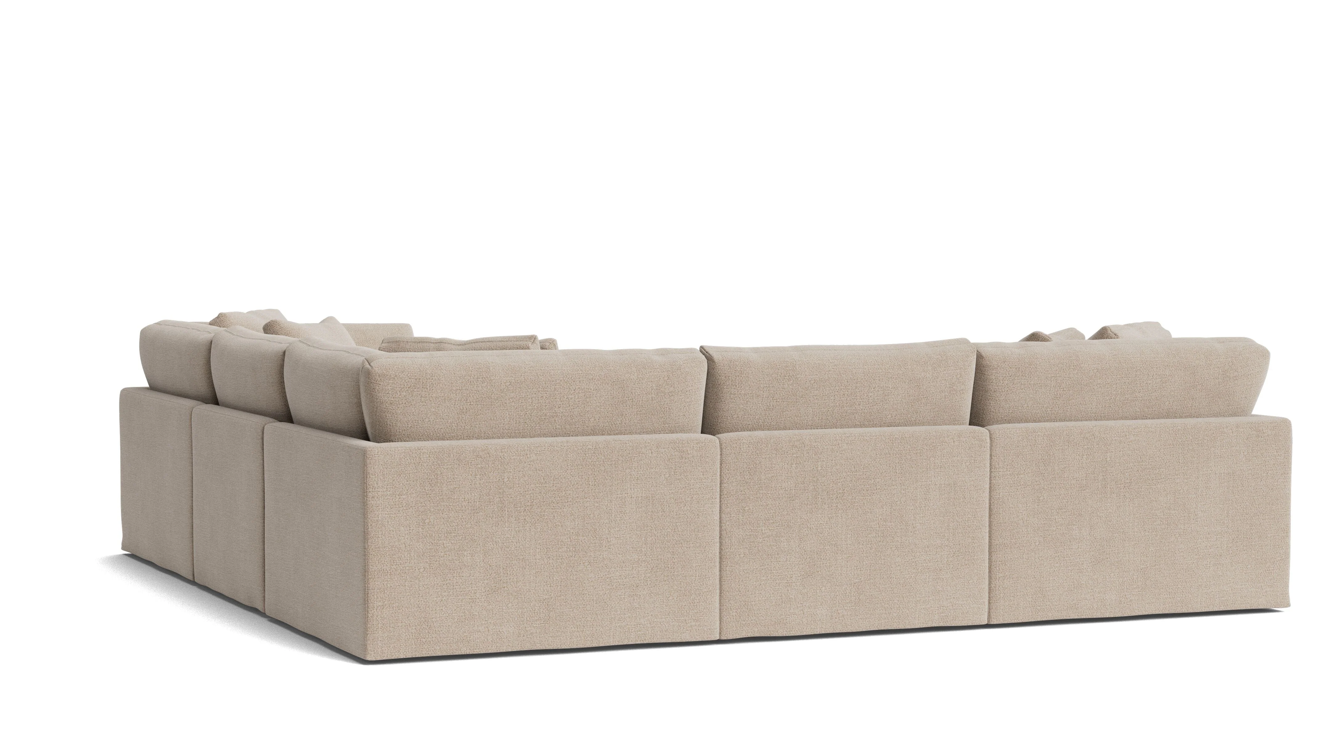 Get Together™ 5-Piece Modular Sectional Closed, Large, Champagne - Image 6