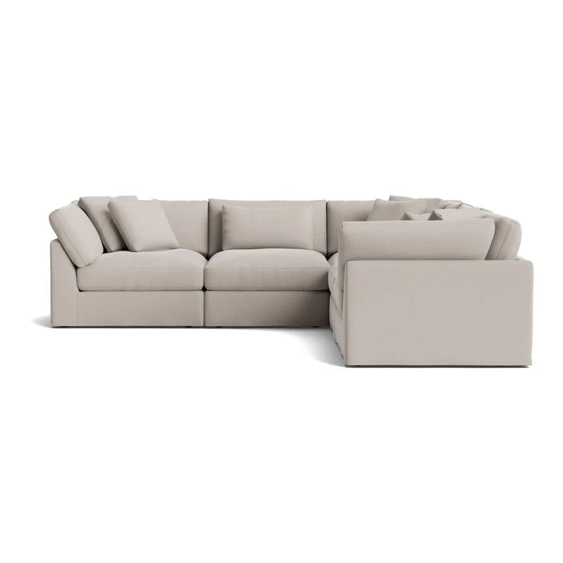 Get Together™ 5-Piece Modular Sectional Closed, Large, Clay