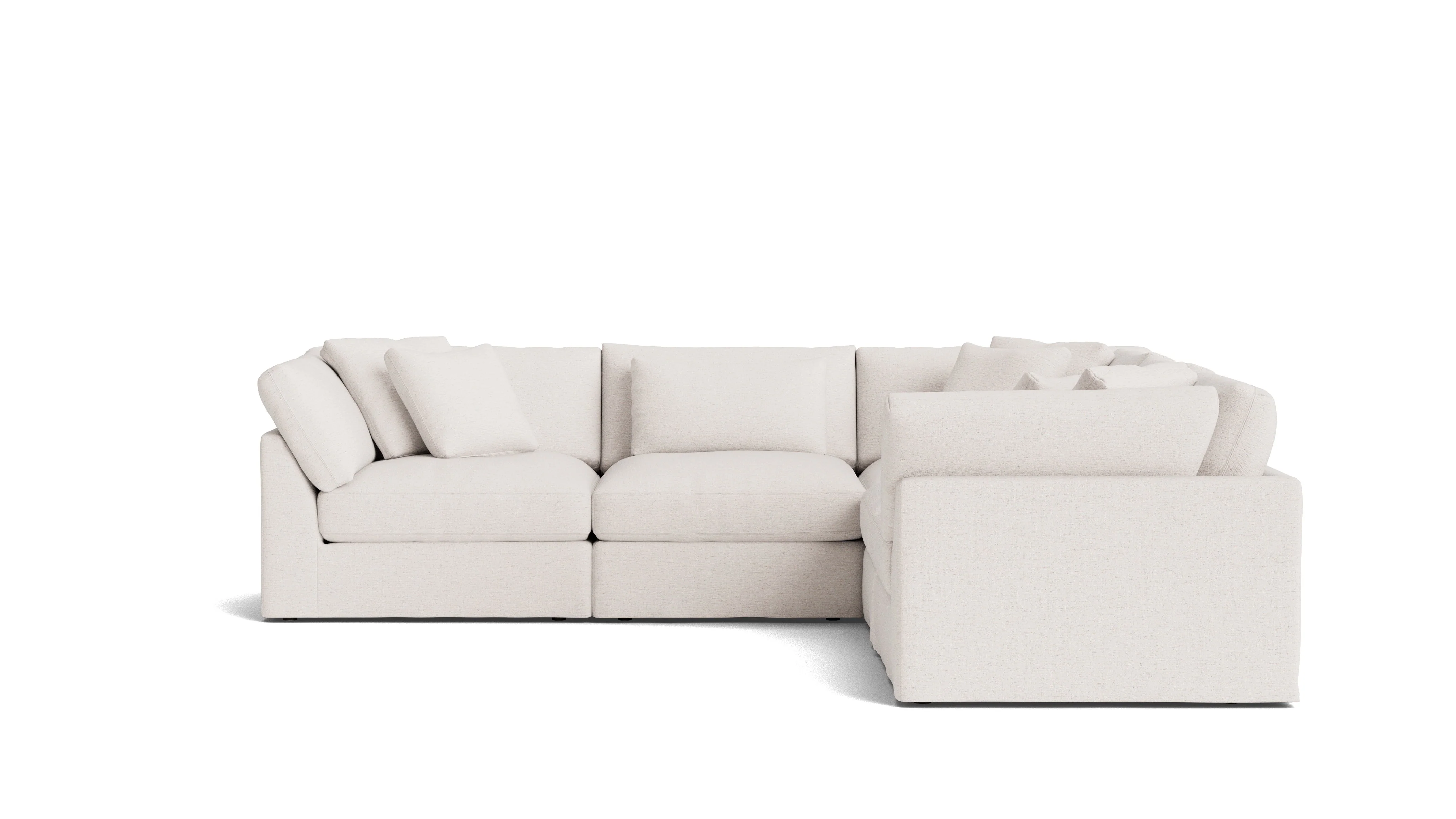 Get Together™ 5-Piece Modular Sectional Closed, Large, Nomad Snow - Image 2