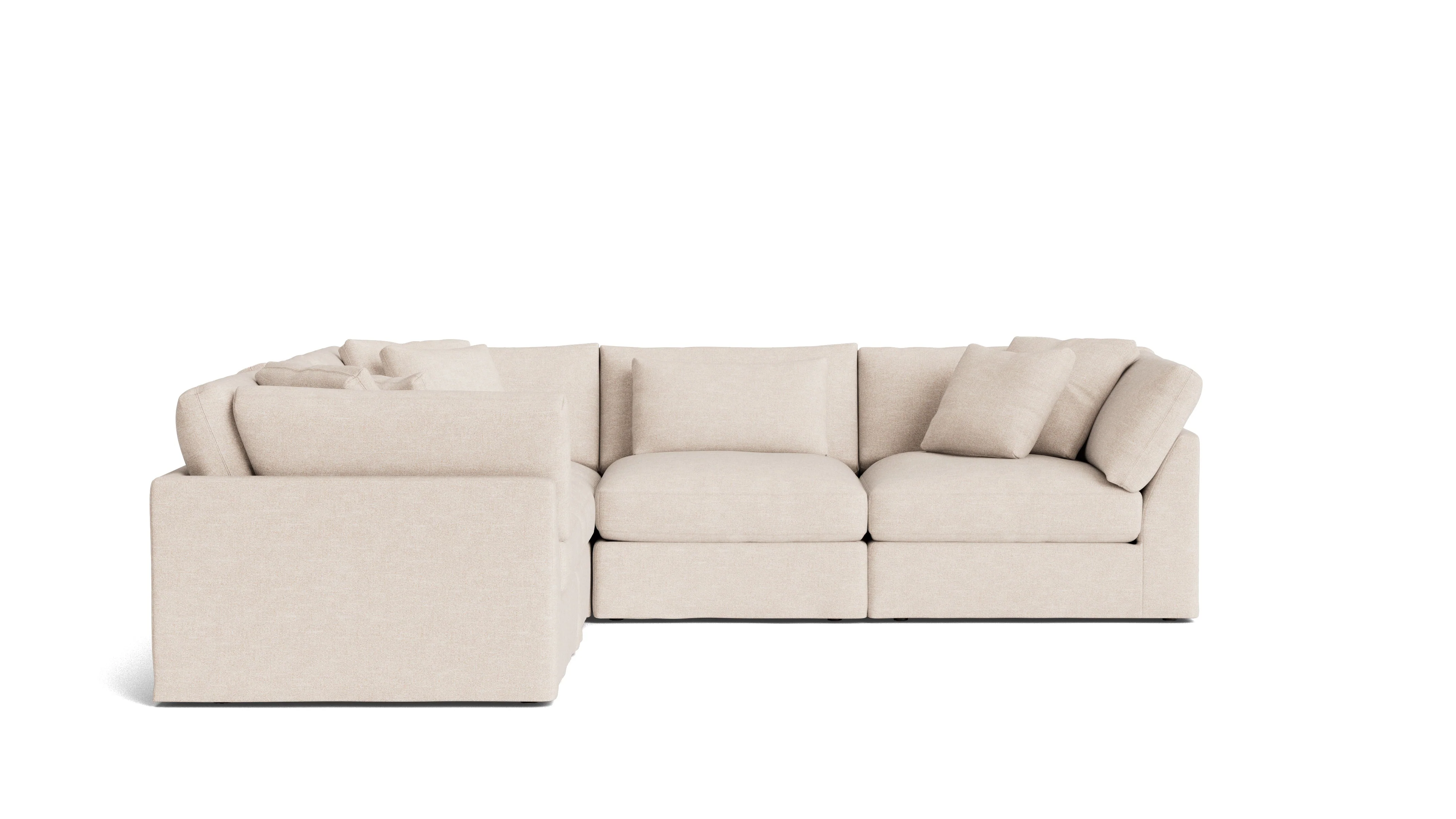 Get Together™ 5-Piece Modular Sectional Closed, Large, Sunbeam - Image 4