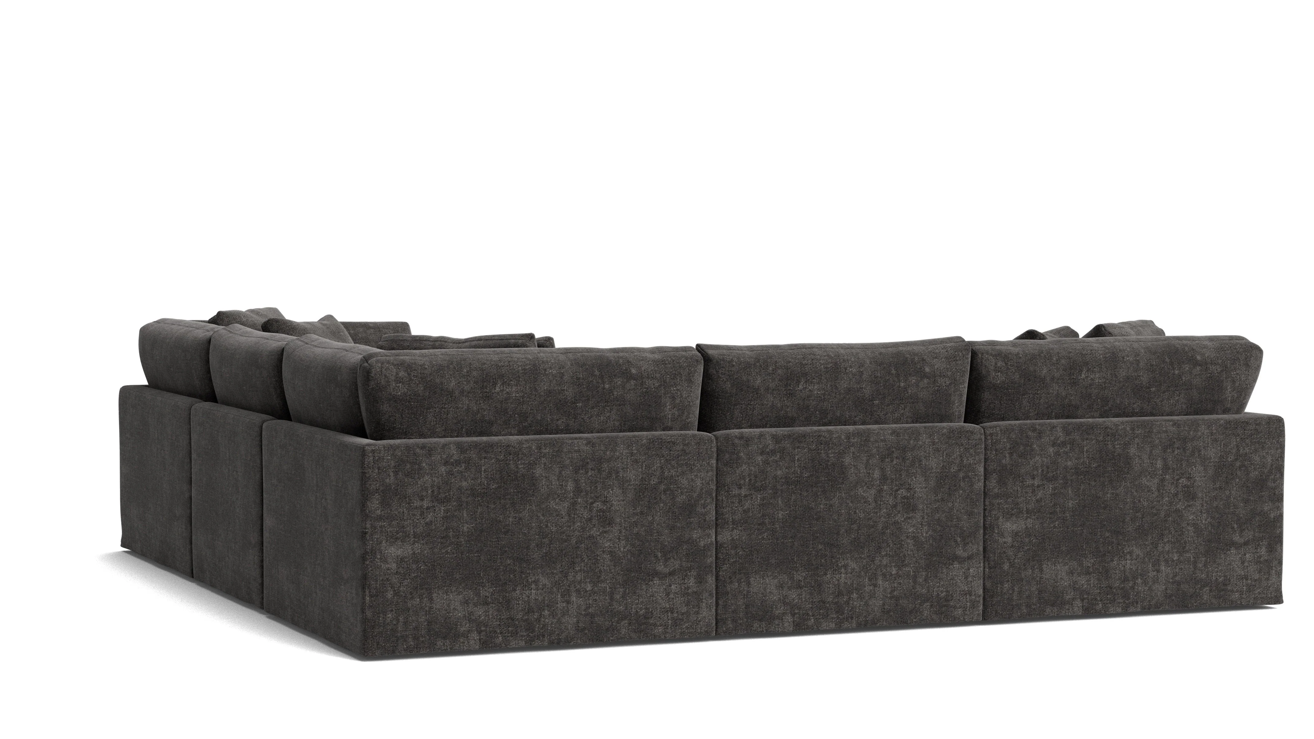 Get Together™ 5-Piece Modular Sectional Closed, Large, Truffle - Image 5