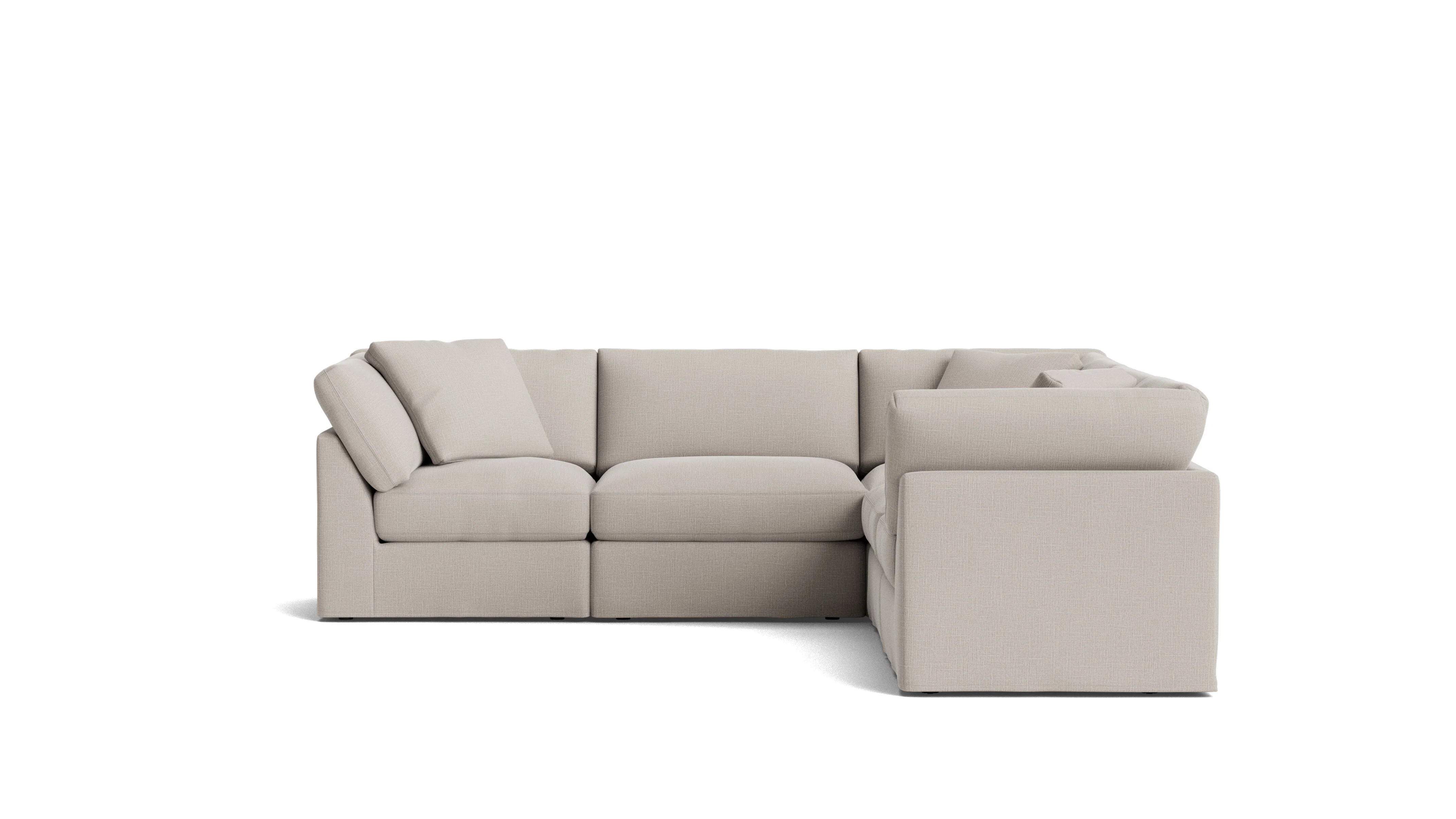 Get Together™ 5-Piece Modular Sectional Closed, Standard, Clay - Image 2