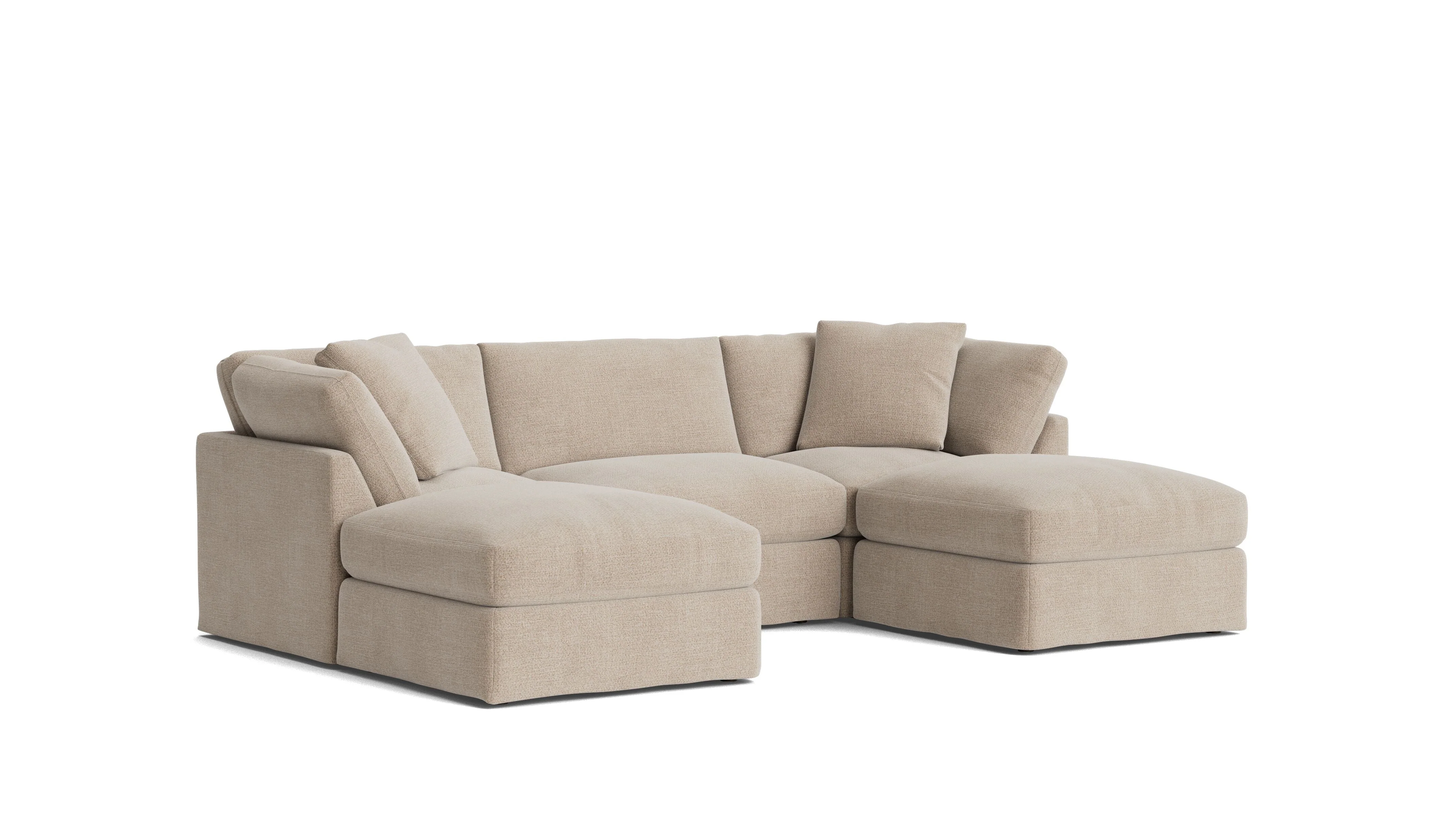 Get Together™ 5-Piece Modular U-Shaped Sectional, Standard, Champagne - Image 4