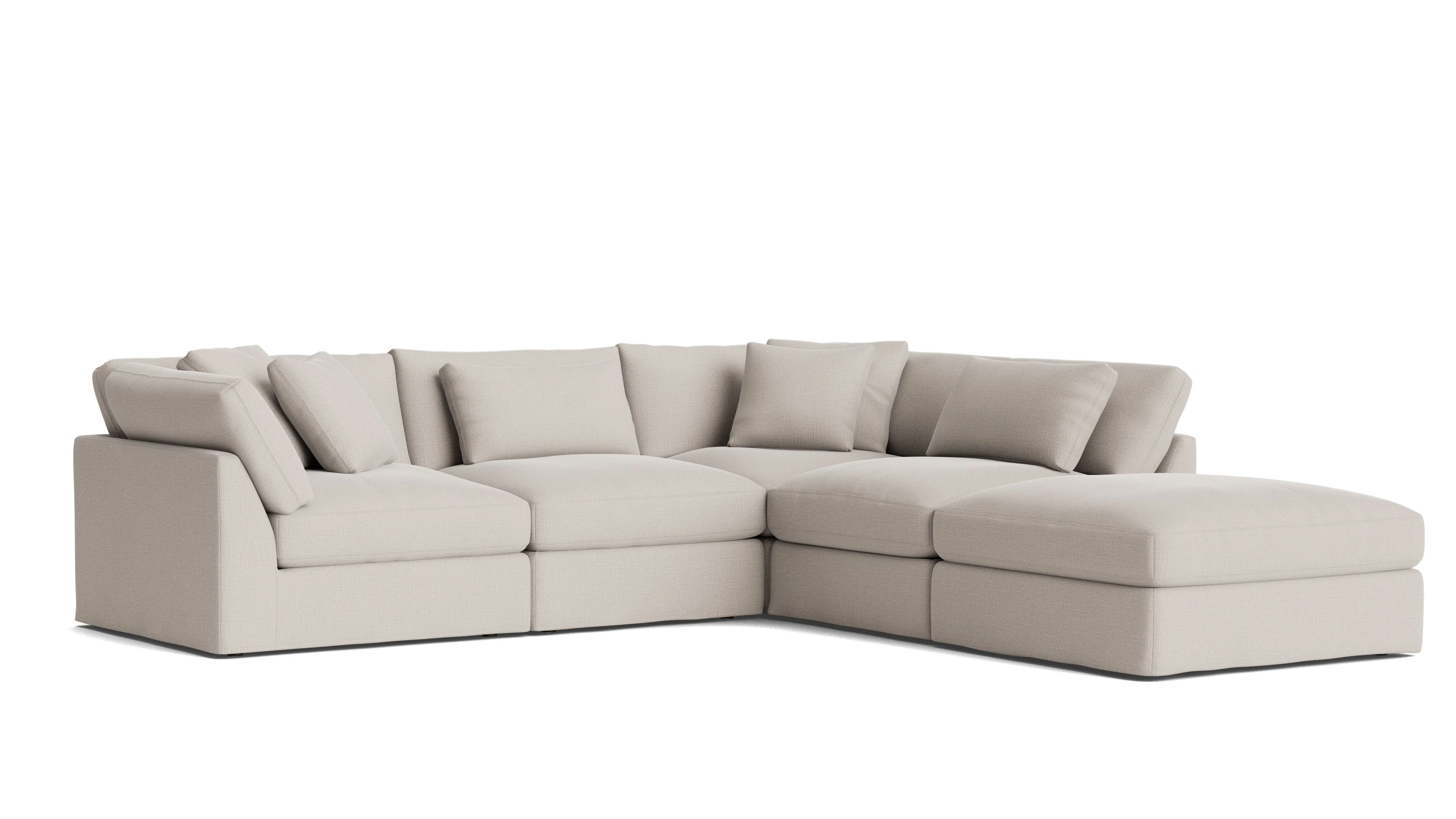 Get Together™ 5-Piece Modular Sectional, Large, Clay - Image 4