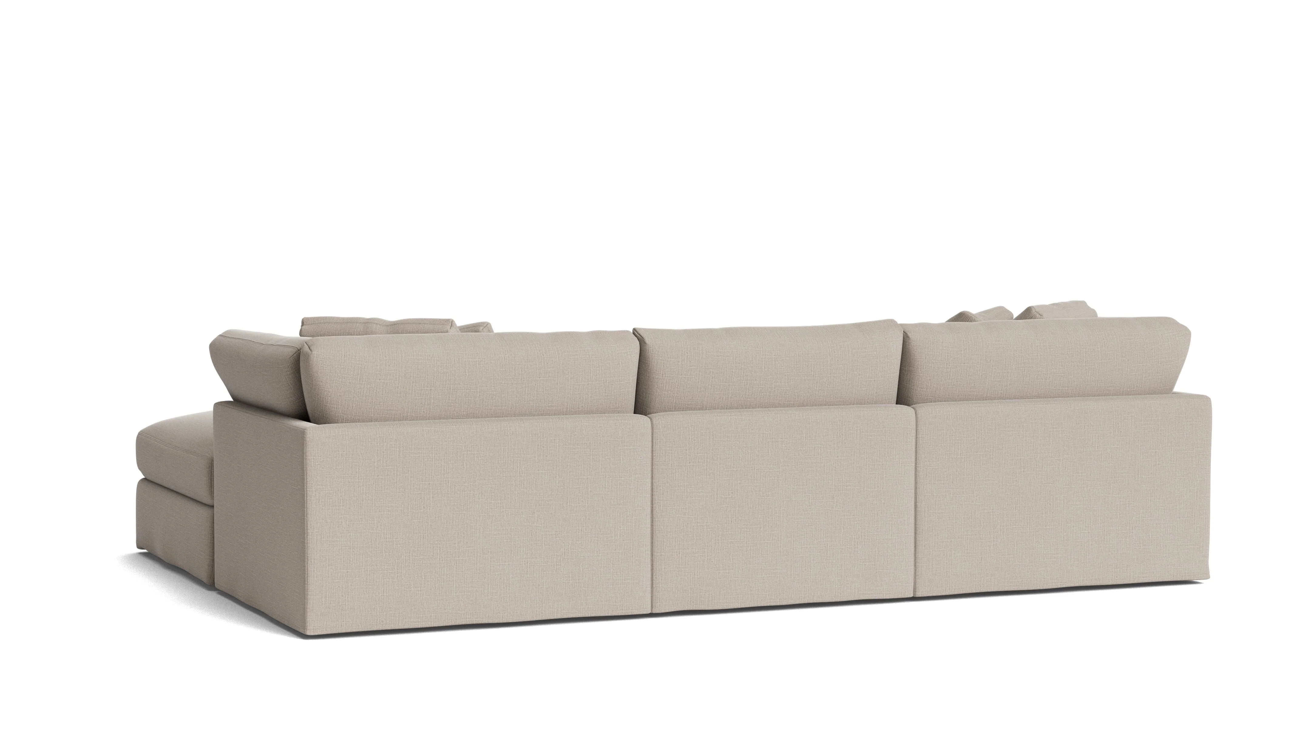 Get Together™ 5-Piece Modular U-Shaped Sectional, Large, Light Pebble - Image 5