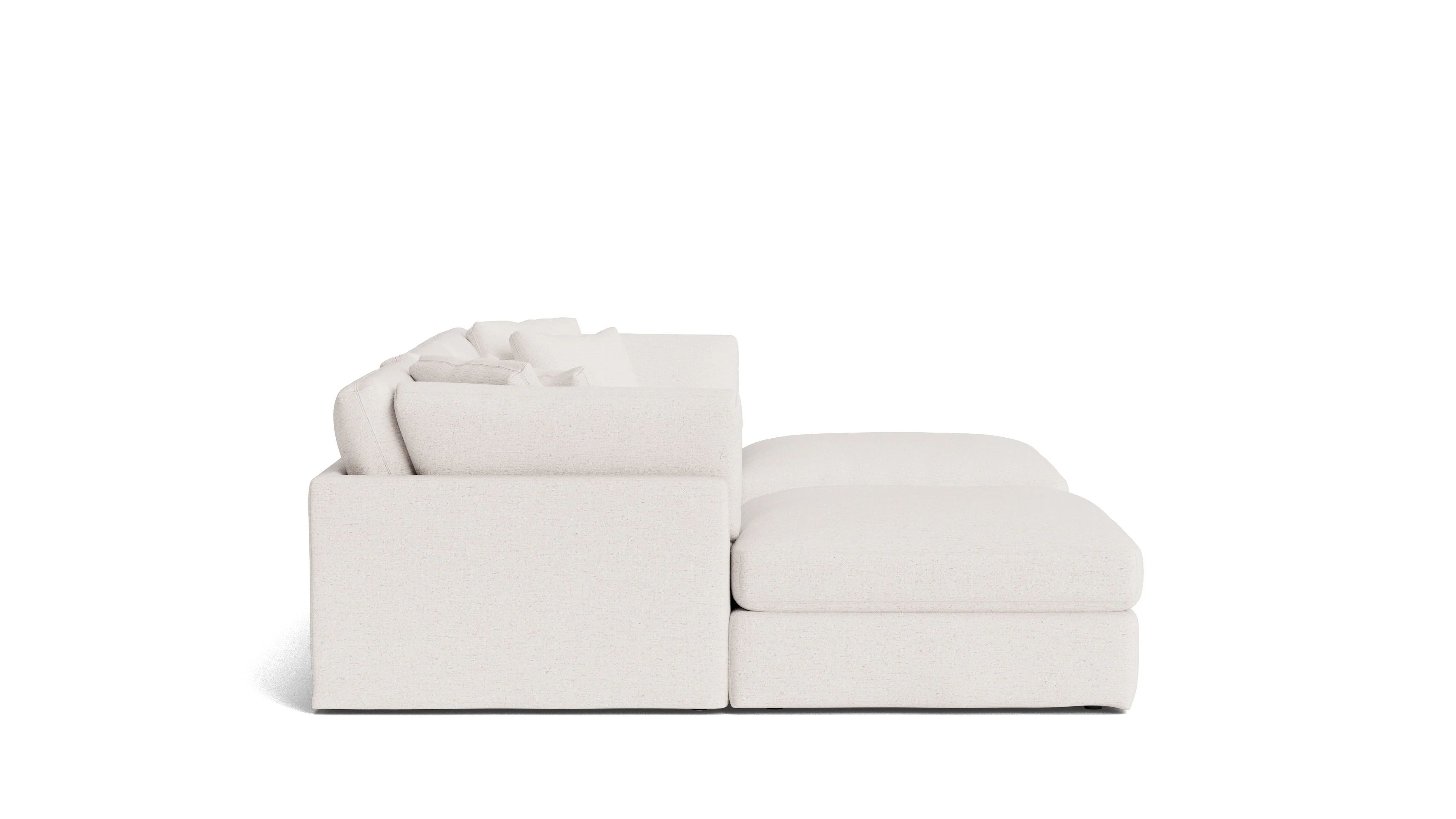 Get Together™ 5-Piece Modular U-Shaped Sectional, Large, Nomad Snow - Image 4