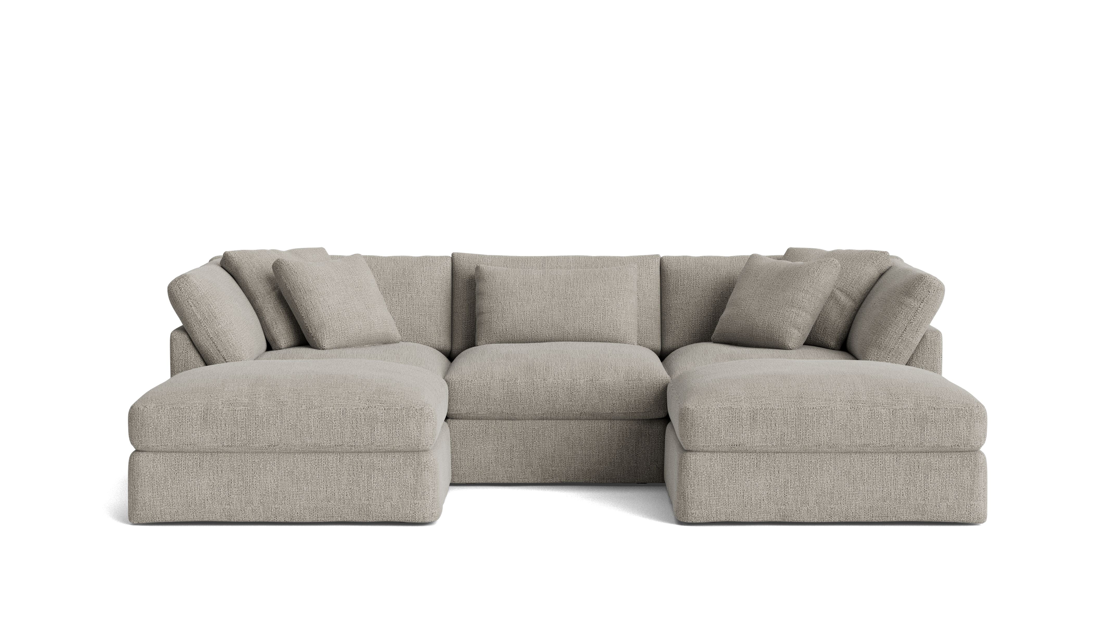Get Together™ 5-Piece Modular U-Shaped Sectional, Large, Oatmeal - Image 2