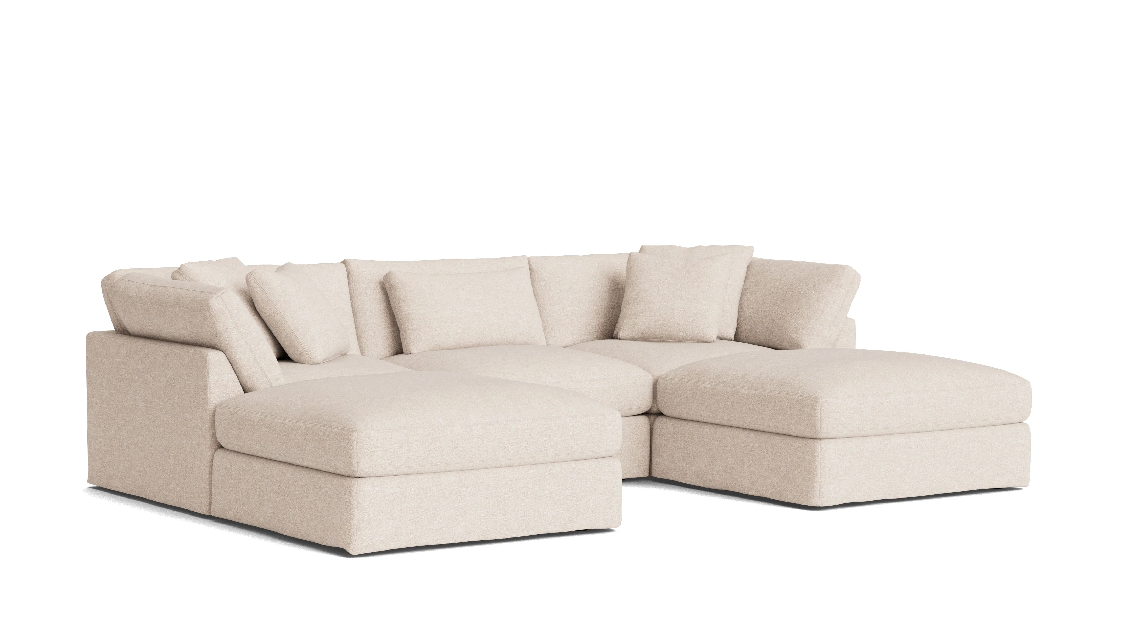 Get Together™ 5-Piece Modular U-Shaped Sectional, Large, Sunbeam - Image 3