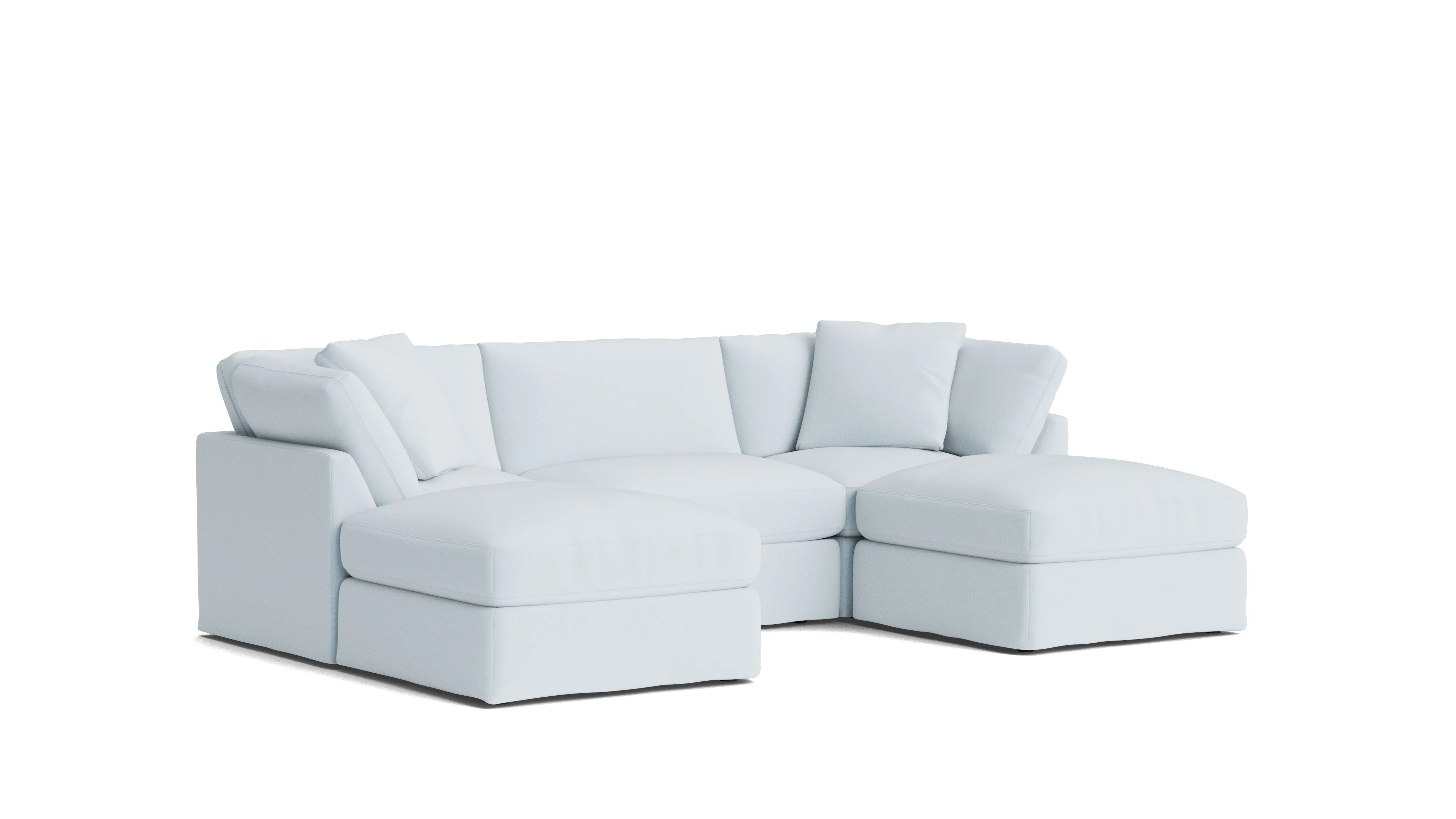 Get Together™ 5-Piece Modular U-Shaped Sectional, Standard, Cove - Image 3