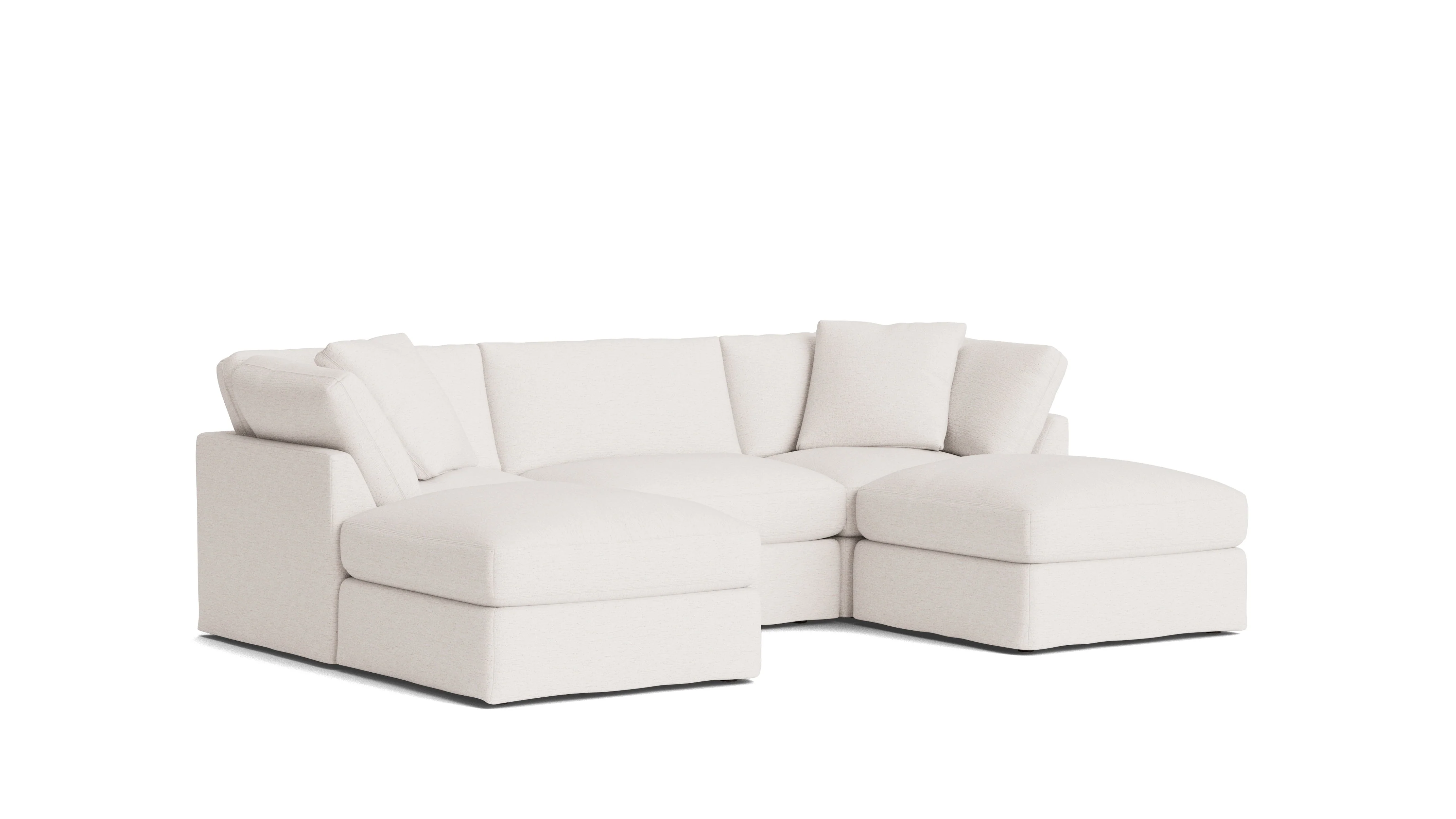Get Together™ 5-Piece Modular U-Shaped Sectional, Standard, Nomad Snow - Image 3