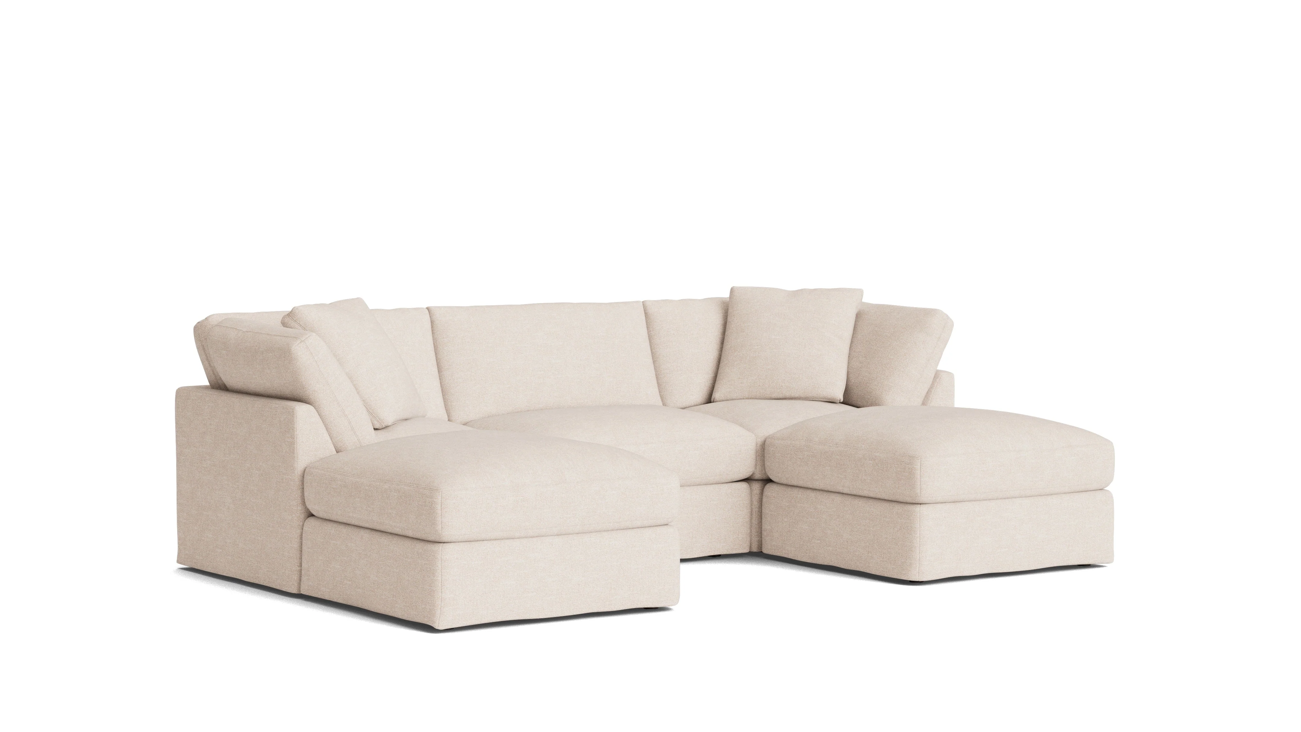 Get Together™ 5-Piece Modular U-Shaped Sectional, Standard, Sunbeam - Image 3