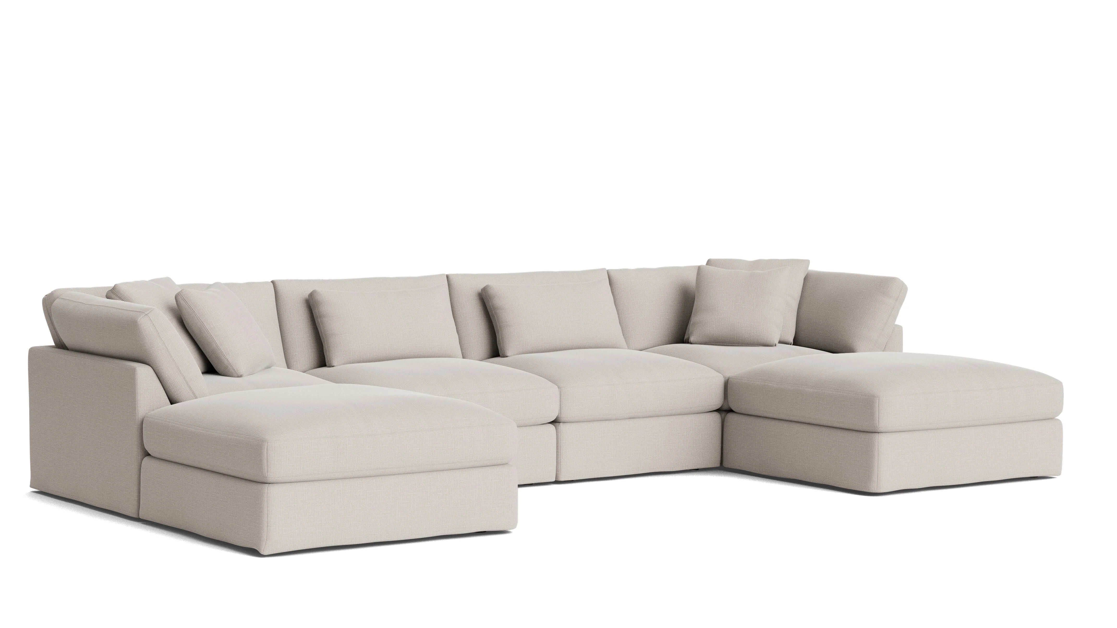 Get Together™ 6-Piece Modular U-Shaped Sectional, Large, Clay - Image 3