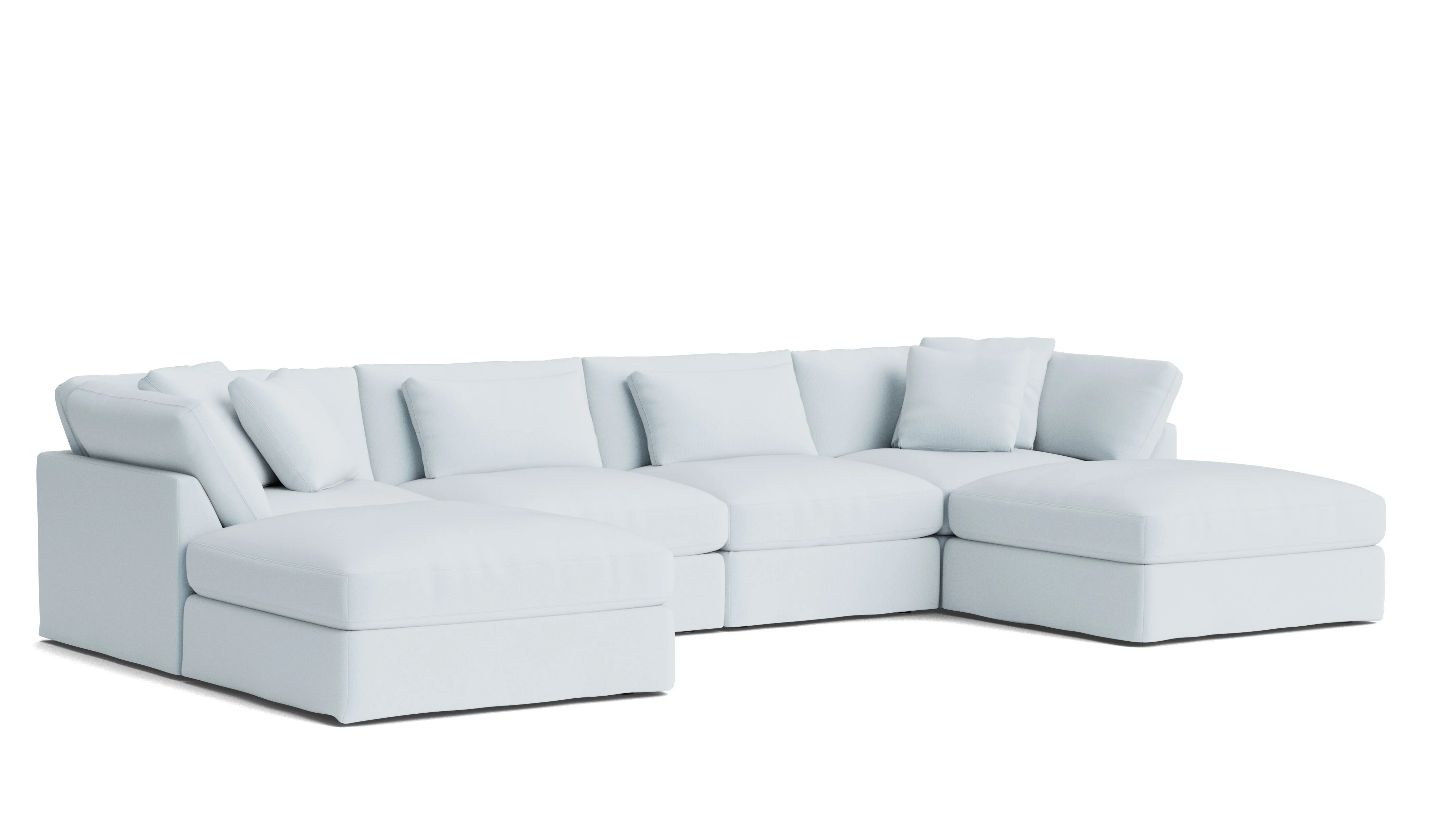 Get Together™ 6-Piece Modular U-Shaped Sectional, Large, Cove - Image 3