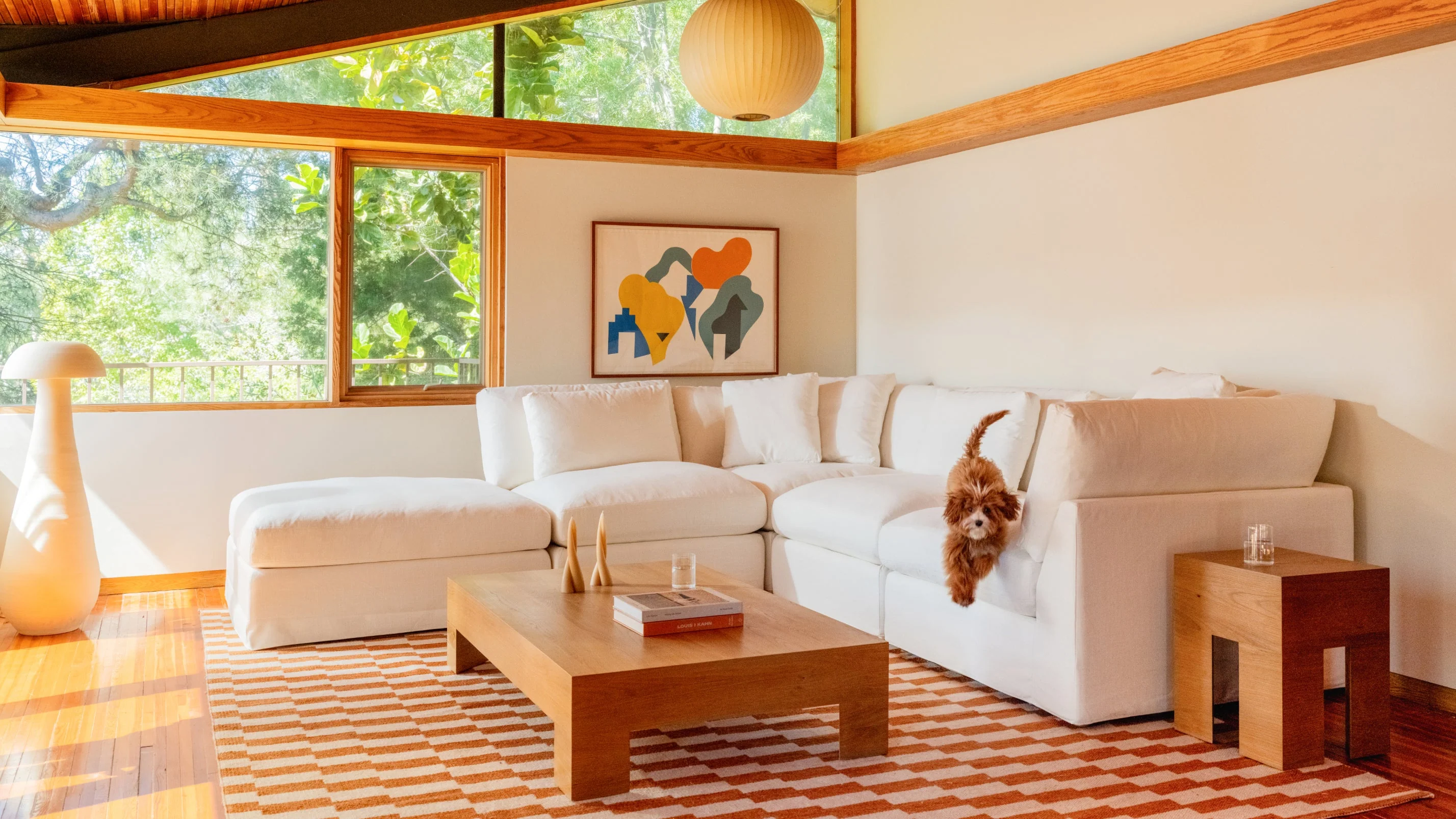 Get Together™ 6-Piece Modular U-Shaped Sectional, Large, Cream Linen - Image 7