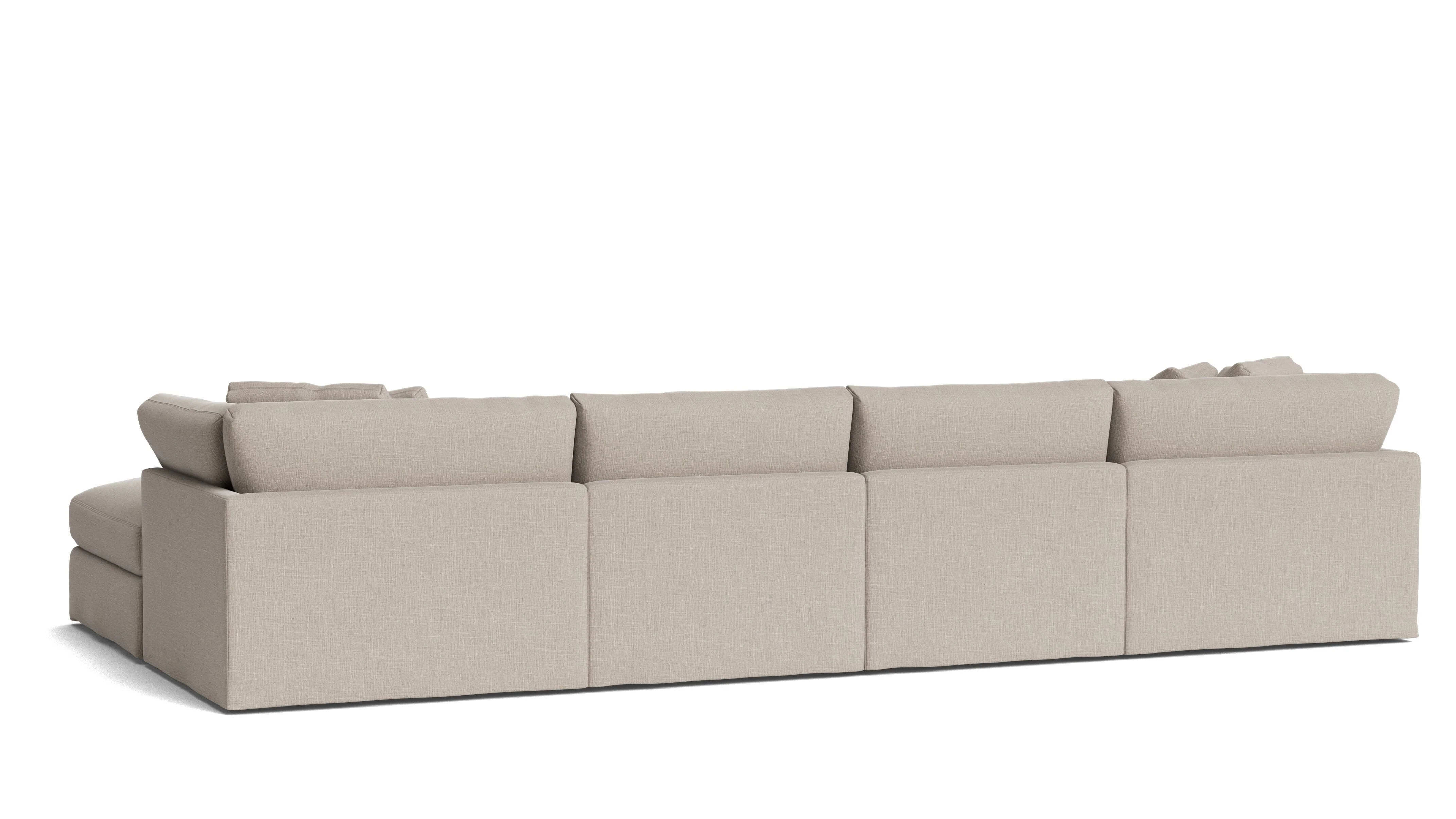 Get Together™ 6-Piece Modular U-Shaped Sectional, Large, Light Pebble - Image 5
