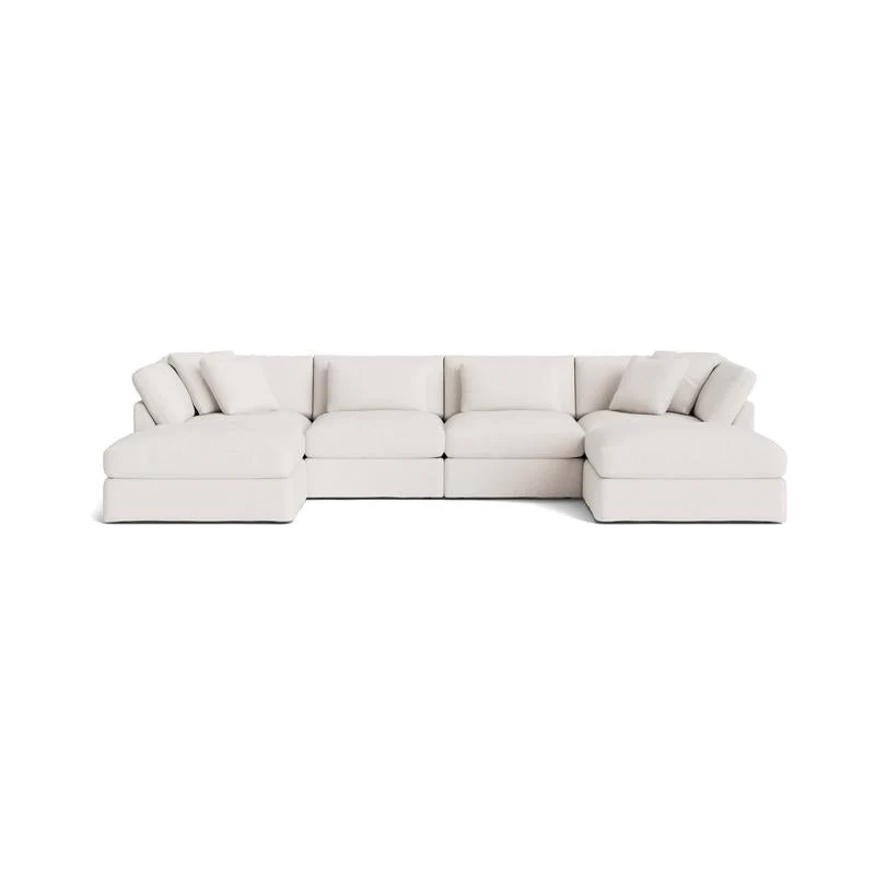 Get Together™ 6-Piece Modular U-Shaped Sectional, Large, Nomad Snow