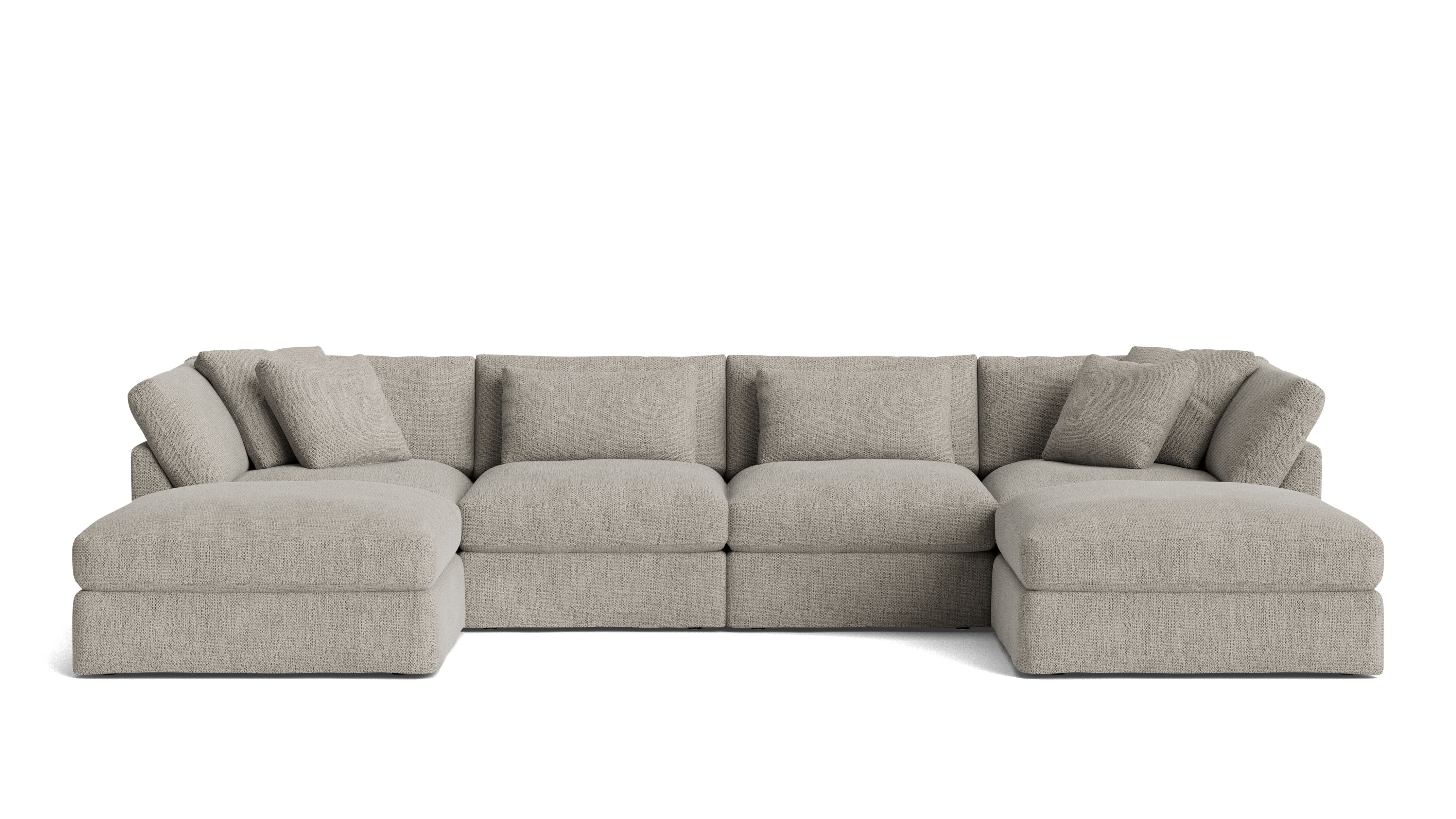 Get Together™ 6-Piece Modular U-Shaped Sectional, Large, Oatmeal - Image 2