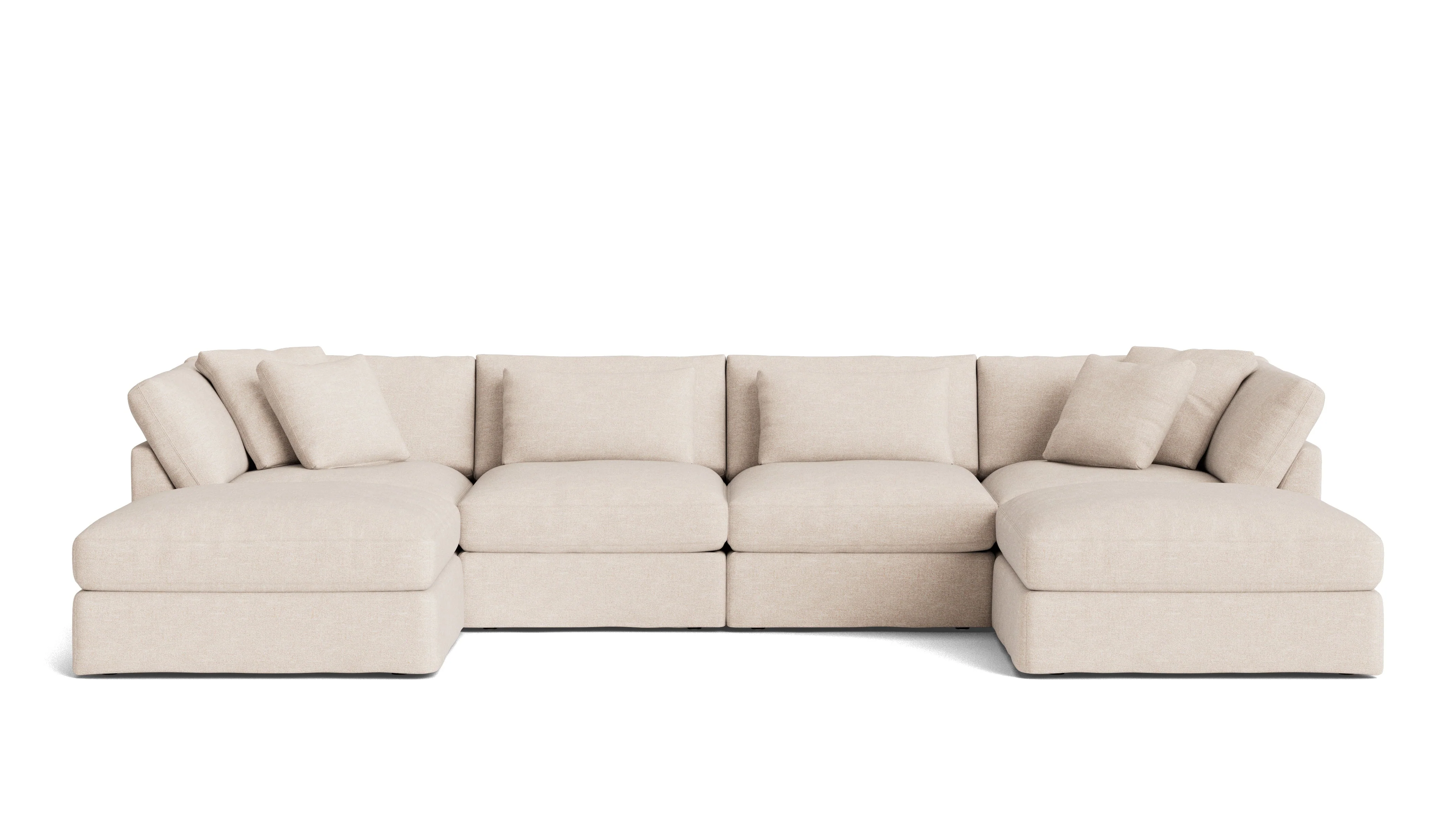 Get Together™ 6-Piece Modular U-Shaped Sectional, Large, Sunbeam - Image 2