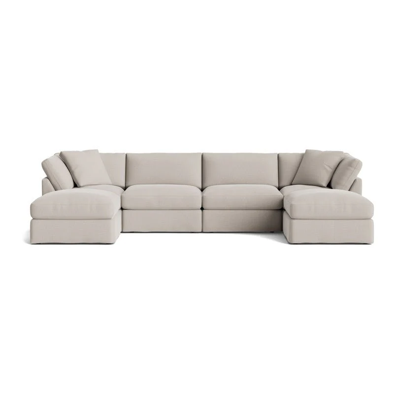 Get Together™ 6-Piece Modular U-Shaped Sectional, Standard, Clay