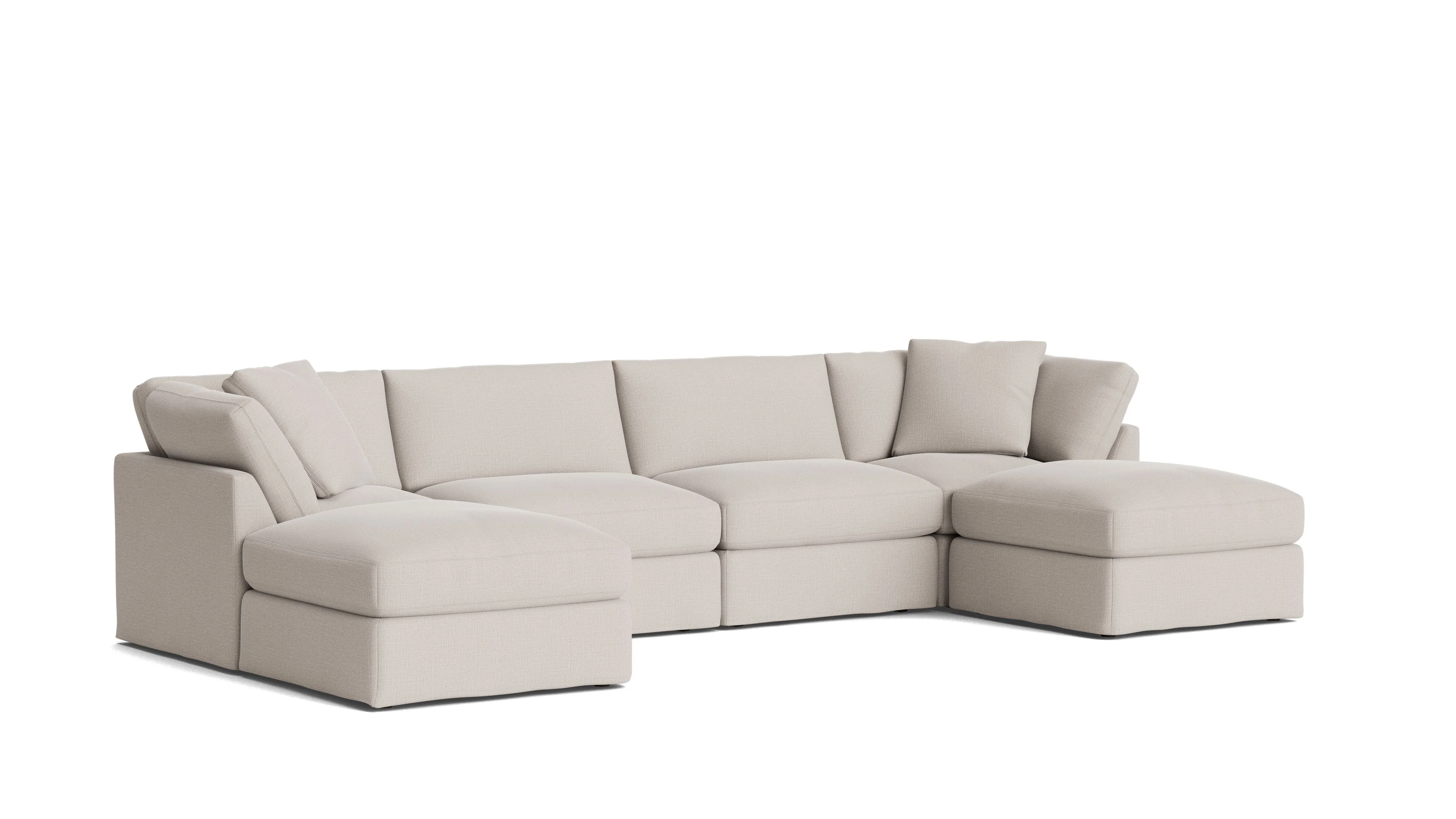 Get Together™ 6-Piece Modular U-Shaped Sectional, Standard, Clay - Image 3