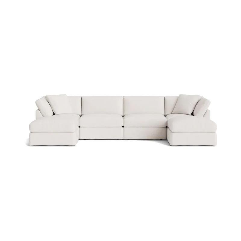 Get Together™ 6-Piece Modular U-Shaped Sectional, Standard, Nomad Snow