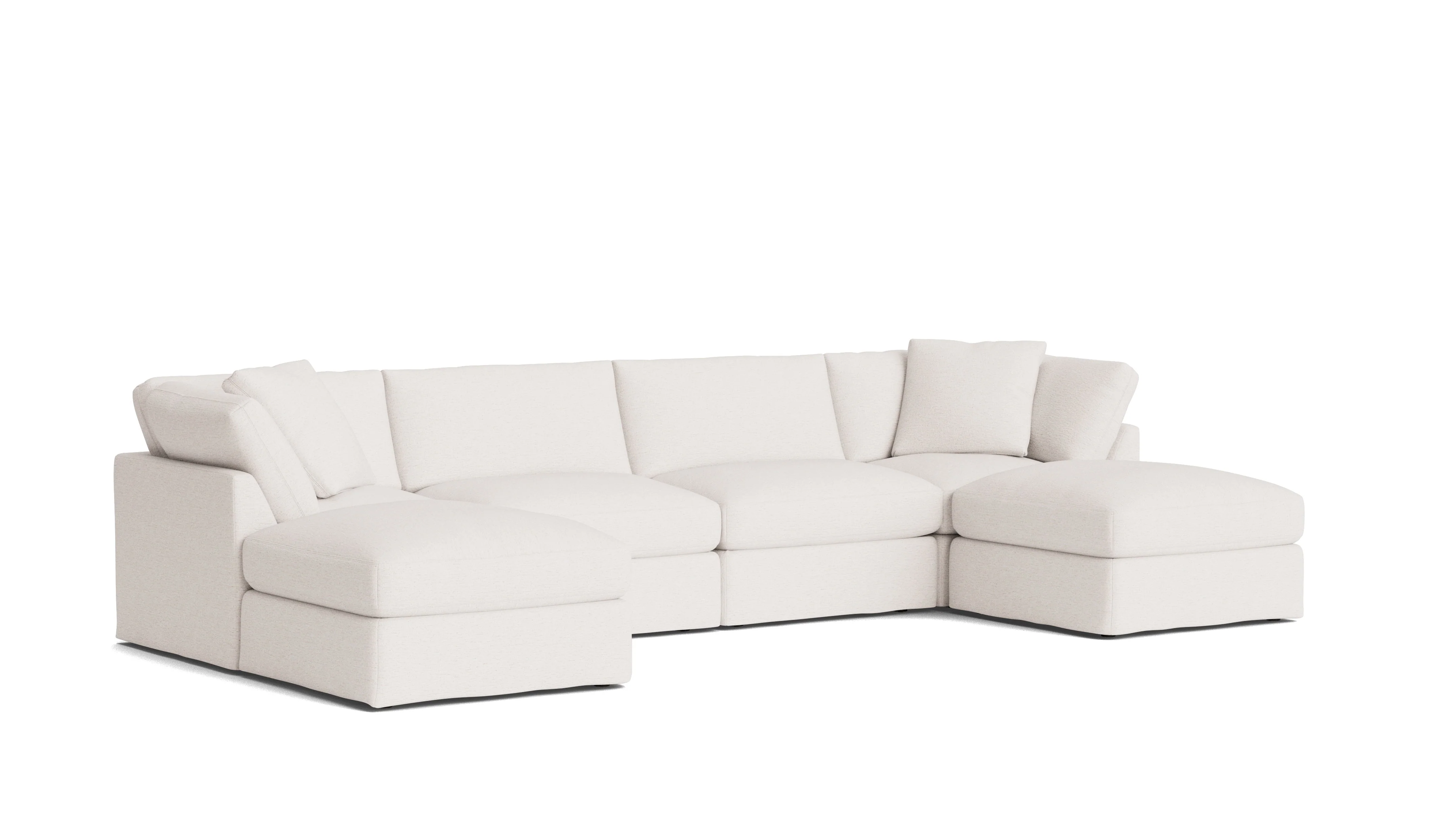 Get Together™ 6-Piece Modular U-Shaped Sectional, Standard, Nomad Snow - Image 3