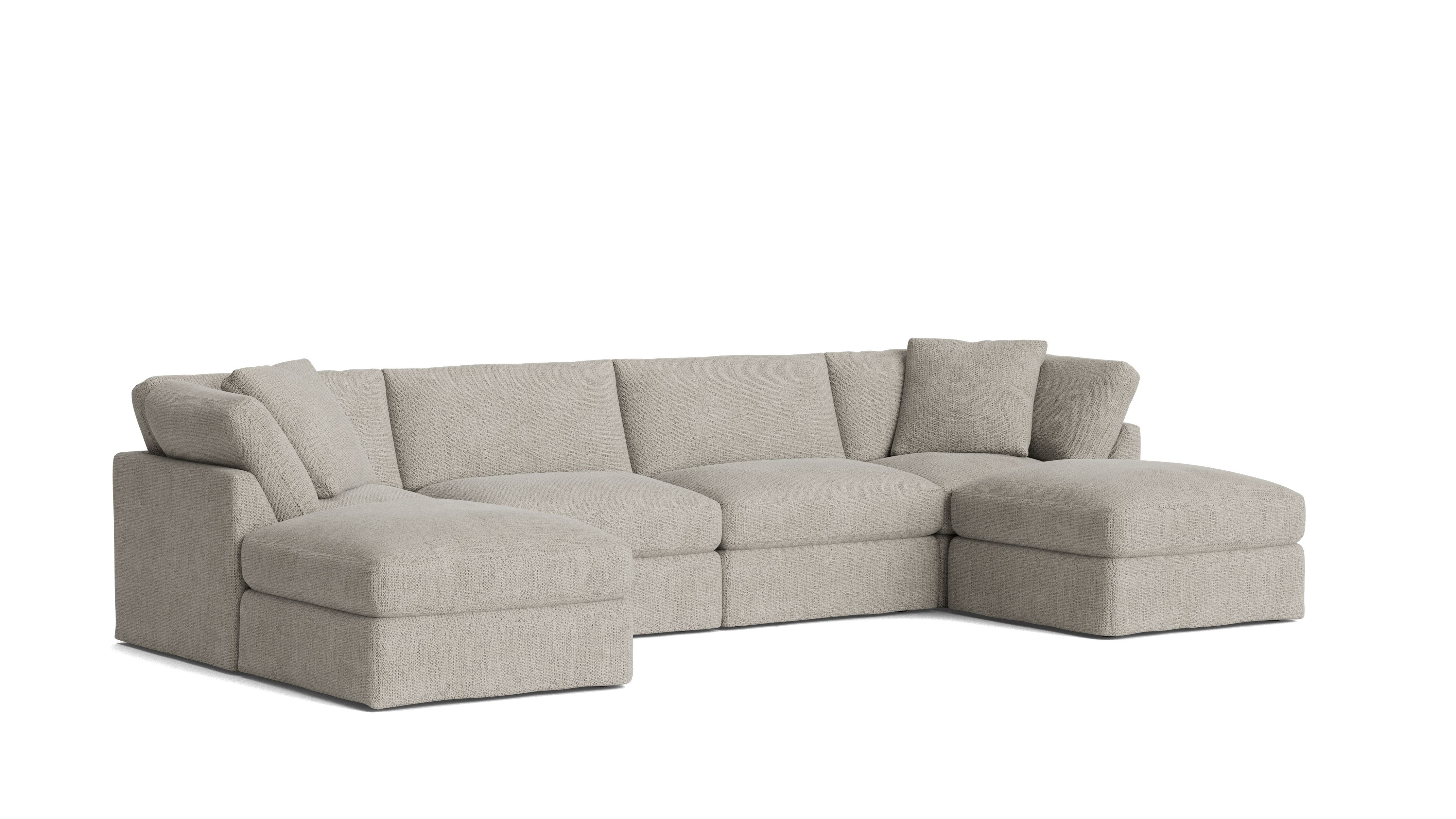 Get Together™ 6-Piece Modular U-Shaped Sectional, Standard, Oatmeal - Image 3