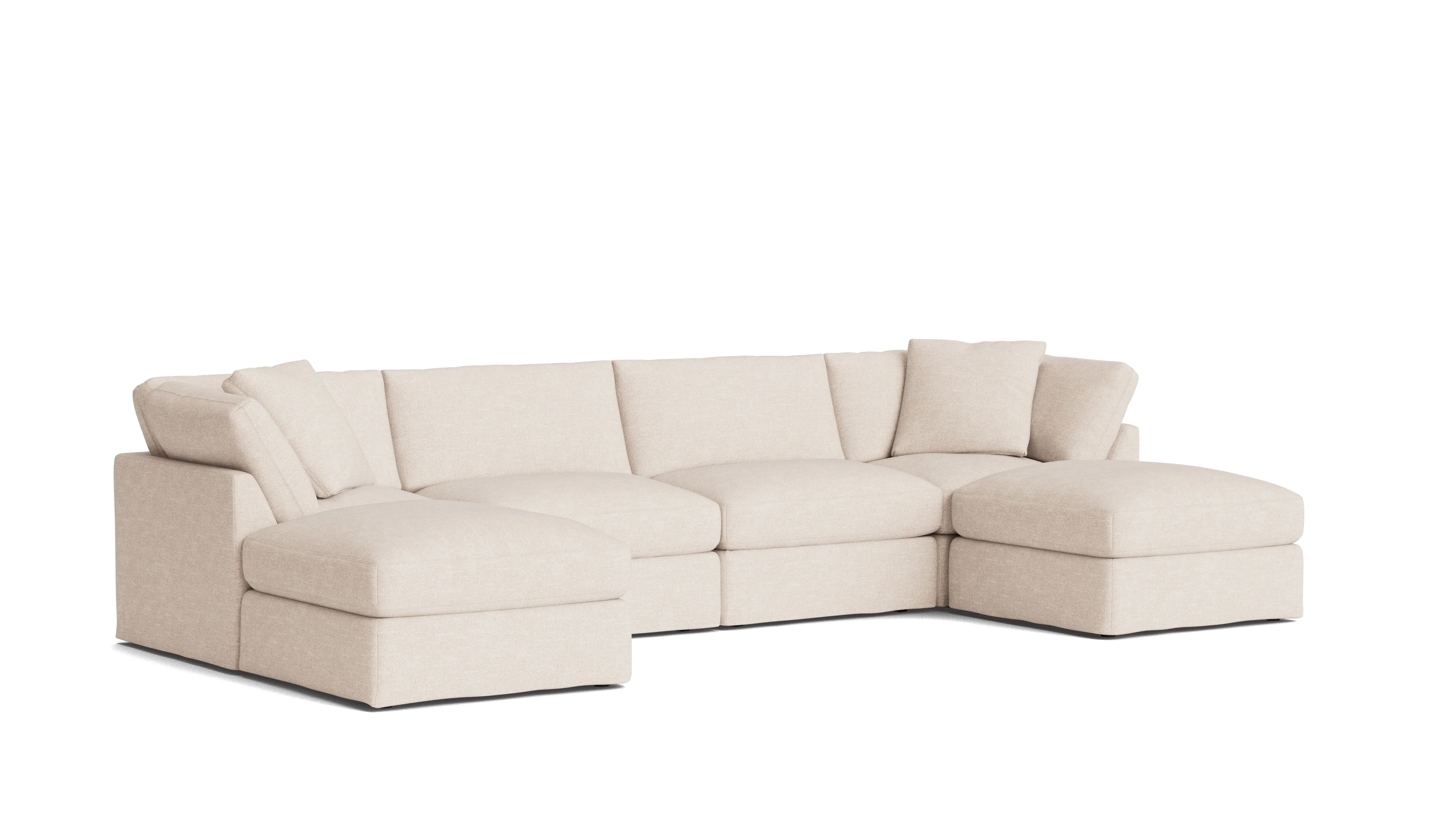 Get Together™ 6-Piece Modular U-Shaped Sectional, Standard, Sunbeam - Image 3