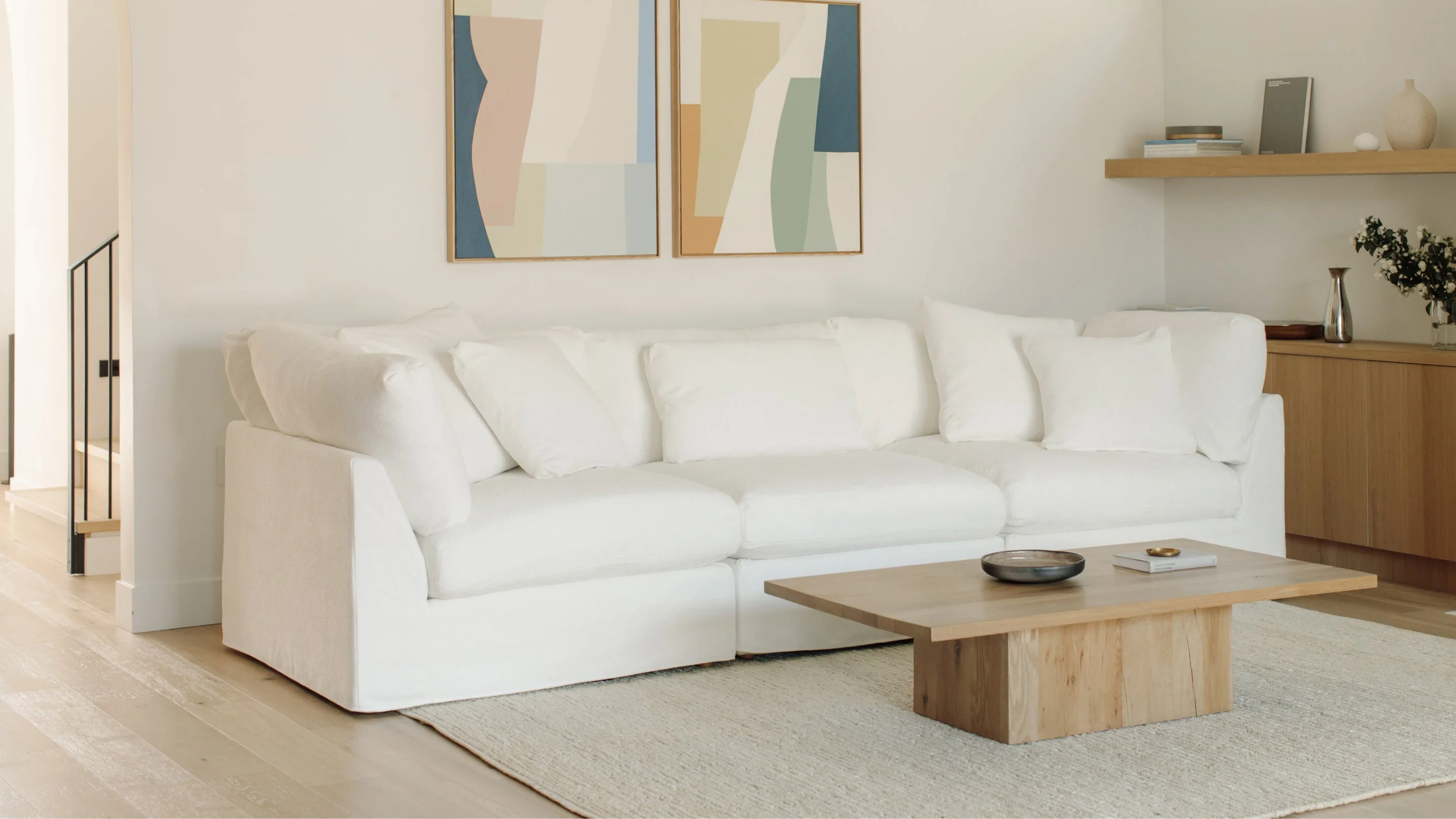 Get Together™ Armless Chair, Large, Sea Salt - Image 3