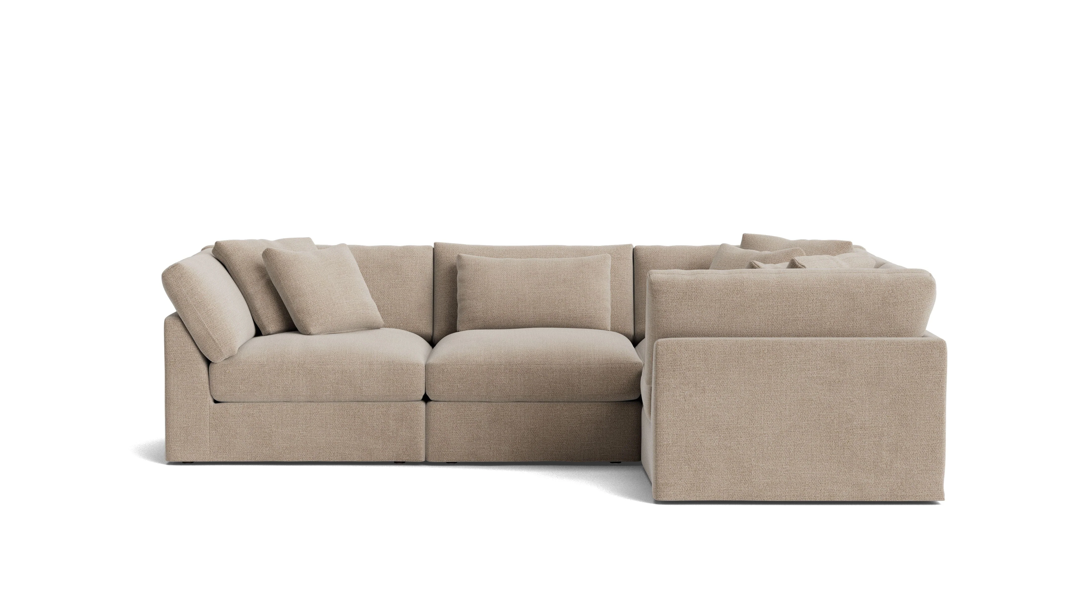 Get Together™ 4-Piece Modular Sectional Closed, Large, Champagne - Image 2