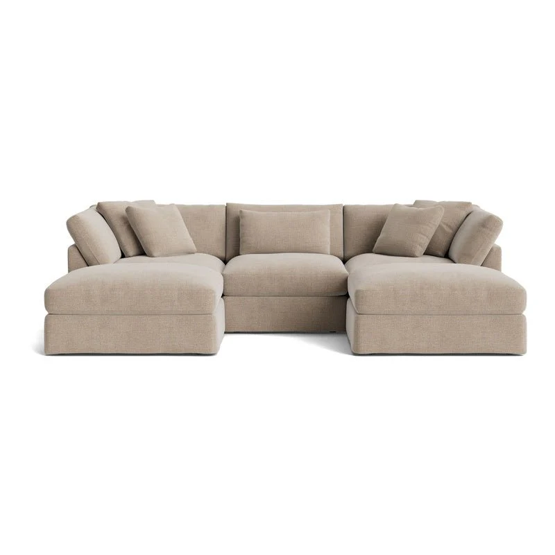 Get Together™ 5-Piece Modular U-Shaped Sectional, Large, Champagne
