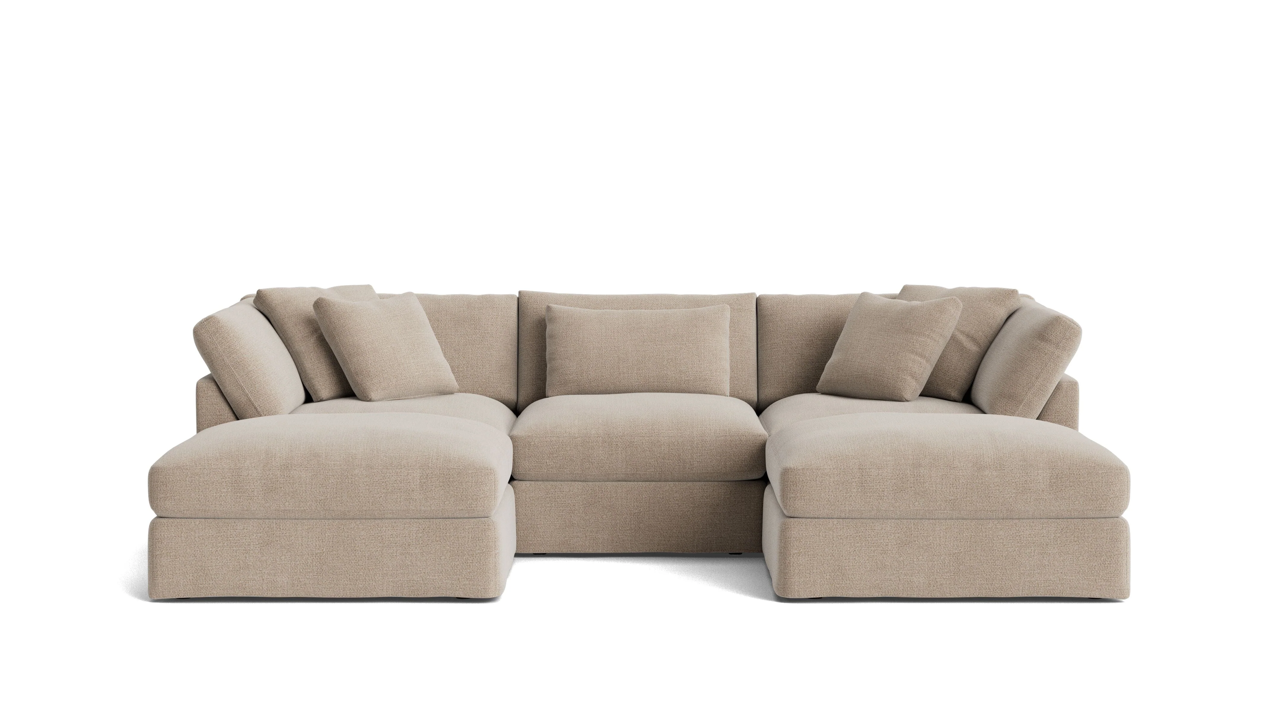 Get Together™ 5-Piece Modular U-Shaped Sectional, Large, Champagne - Image 2