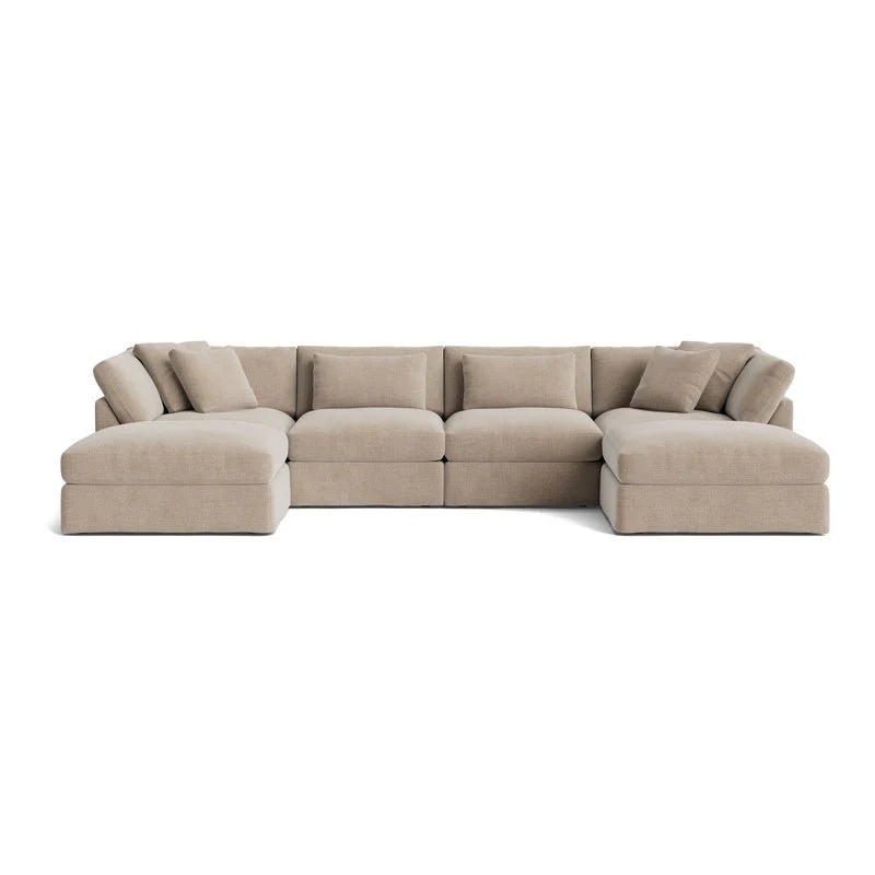 Get Together™ 6-Piece Modular U-Shaped Sectional, Large, Champagne