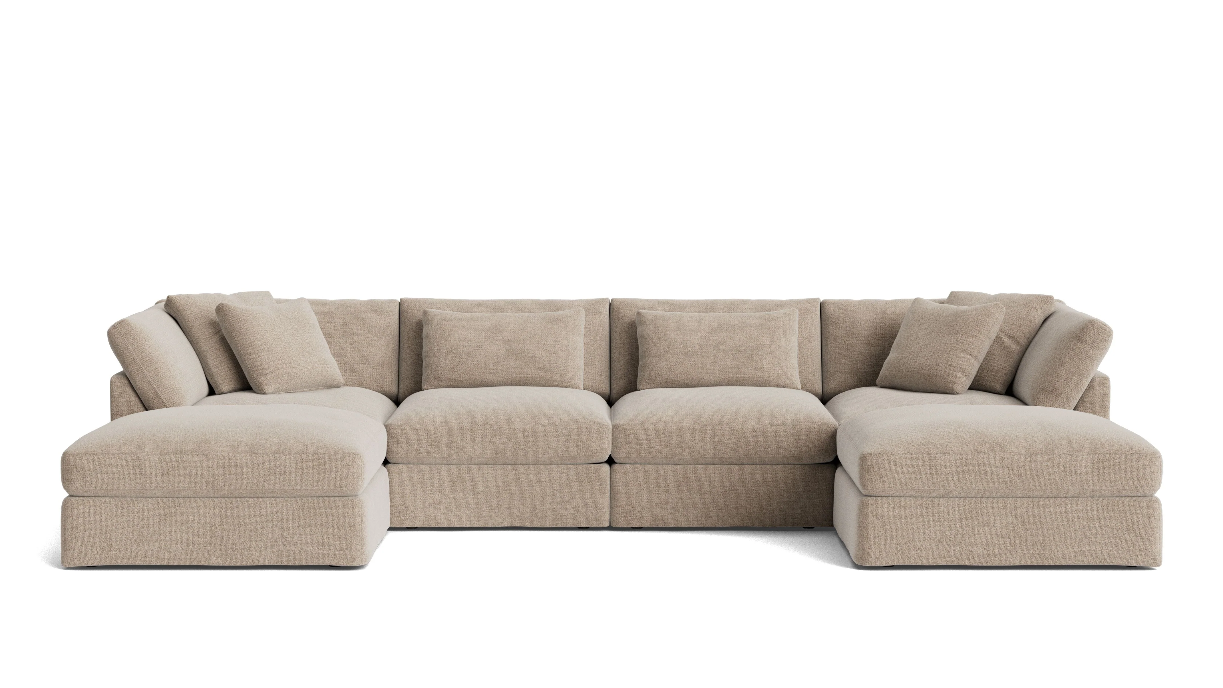 Get Together™ 6-Piece Modular U-Shaped Sectional, Large, Champagne - Image 2