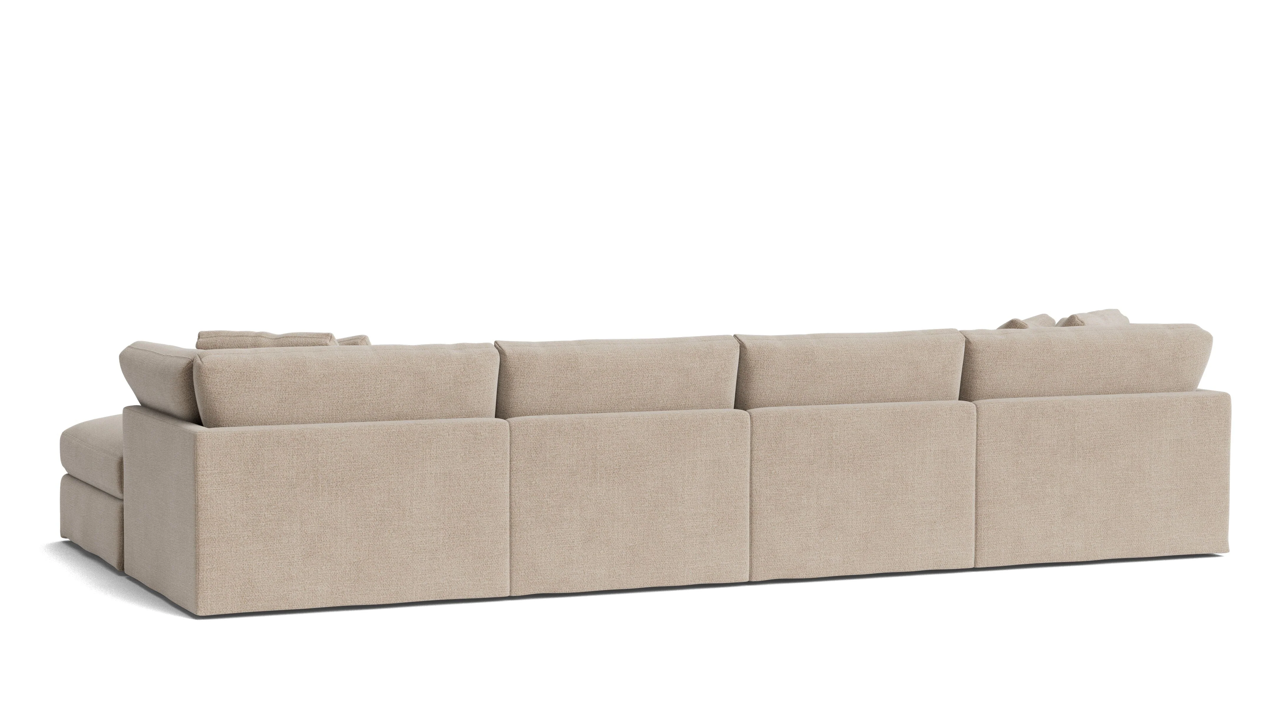 Get Together™ 6-Piece Modular U-Shaped Sectional, Large, Champagne - Image 6
