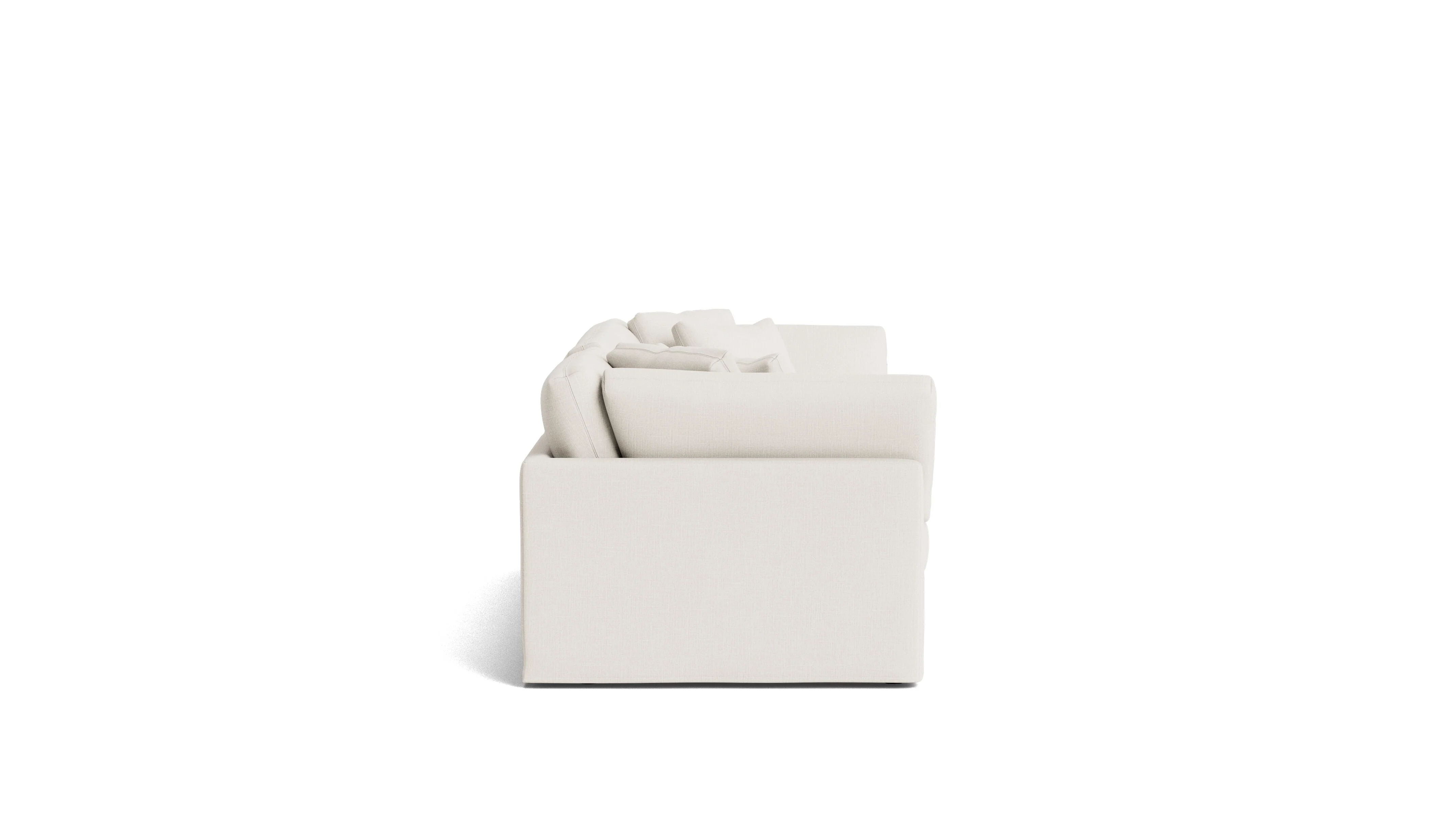 Get Together™ 3-Piece Modular Sofa, Large, Cream Linen - Image 4