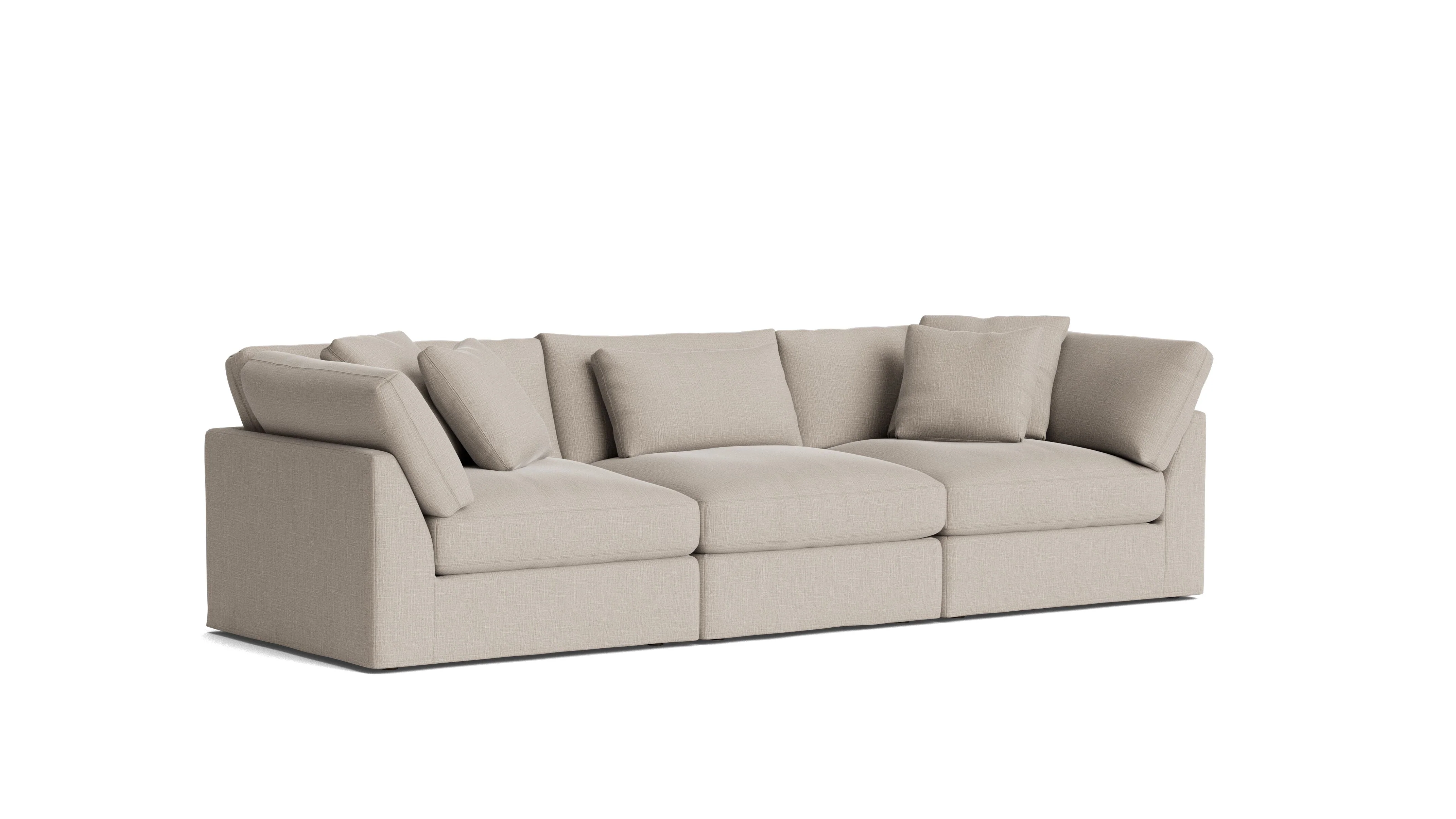 Get Together™ 3-Piece Modular Sofa, Large, Light Pebble - Image 3