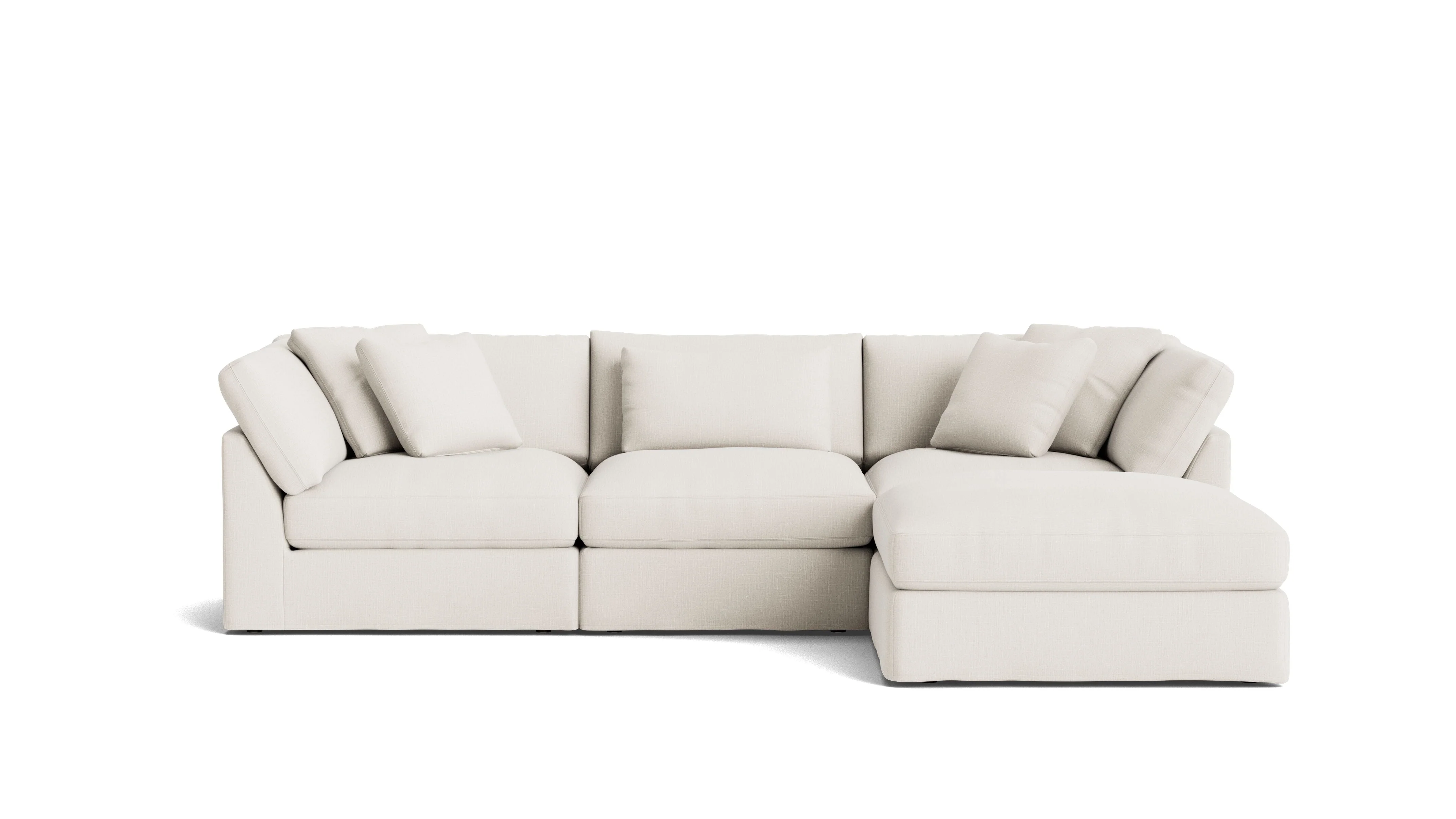 Get Together™ 4-Piece Modular Sectional, Large, Cream Linen - Image 2