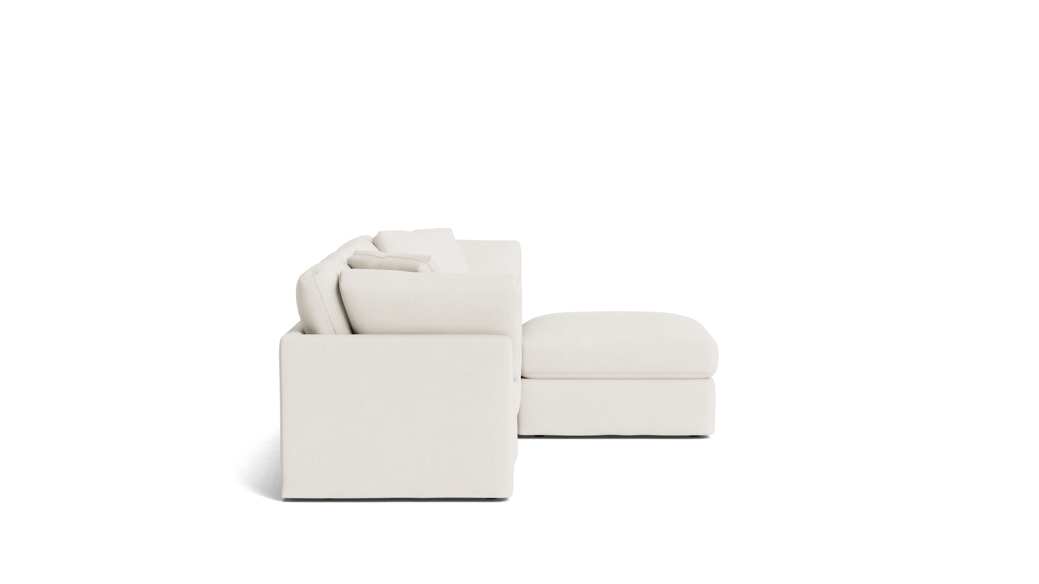 Get Together™ 4-Piece Modular Sectional, Standard, Cream Linen - Image 5