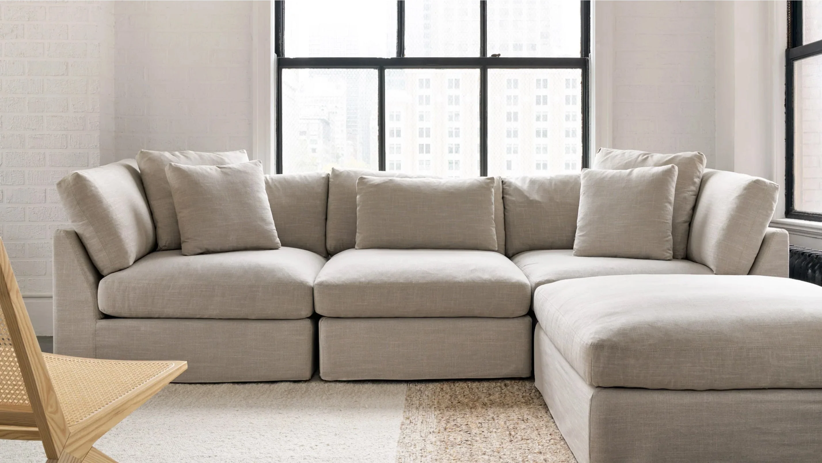 Get Together™ 4-Piece Modular Sectional, Standard, Light Pebble - Image 7