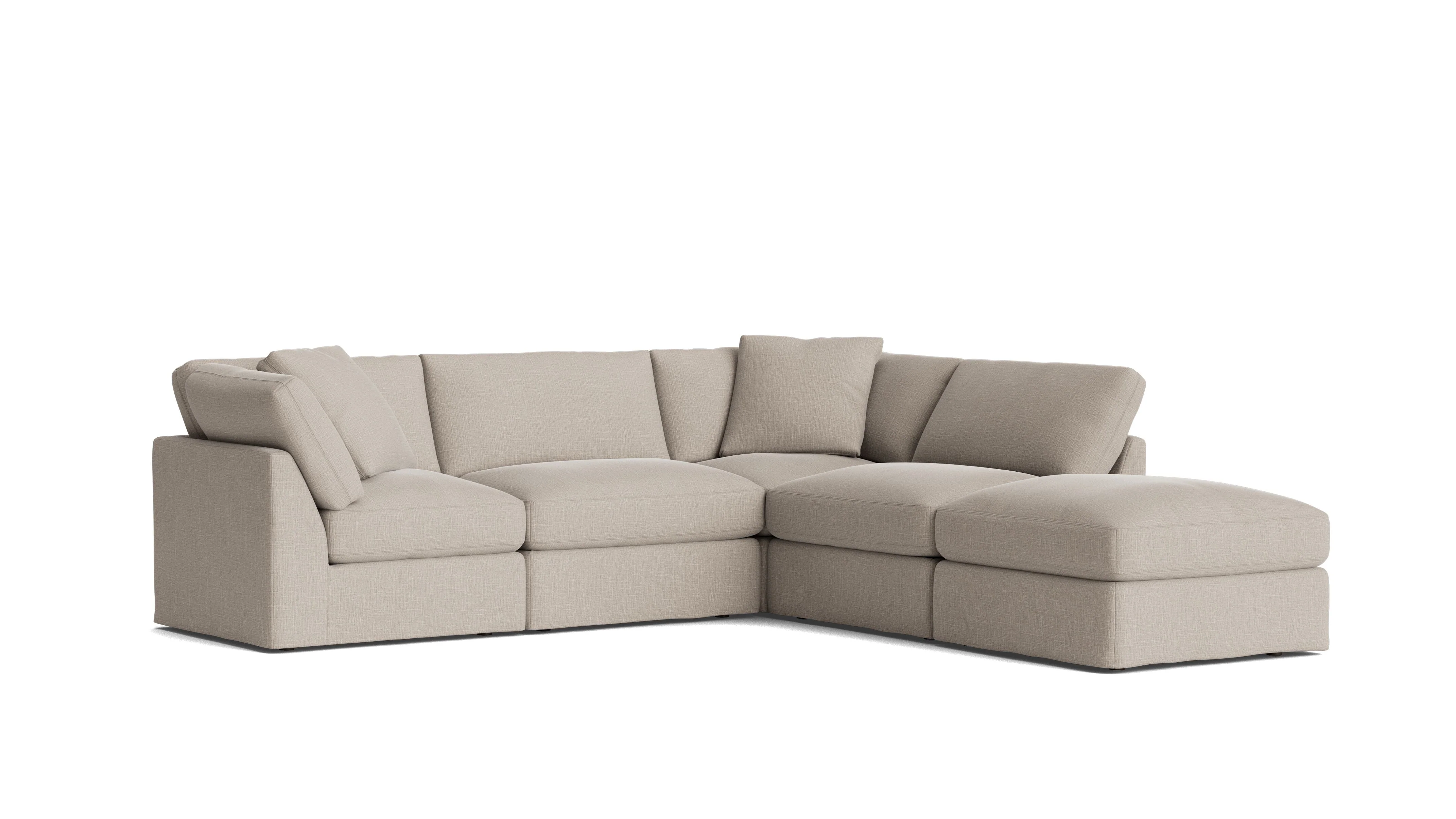 Get Together™ 5-Piece Modular Sectional, Standard, Light Pebble - Image 3