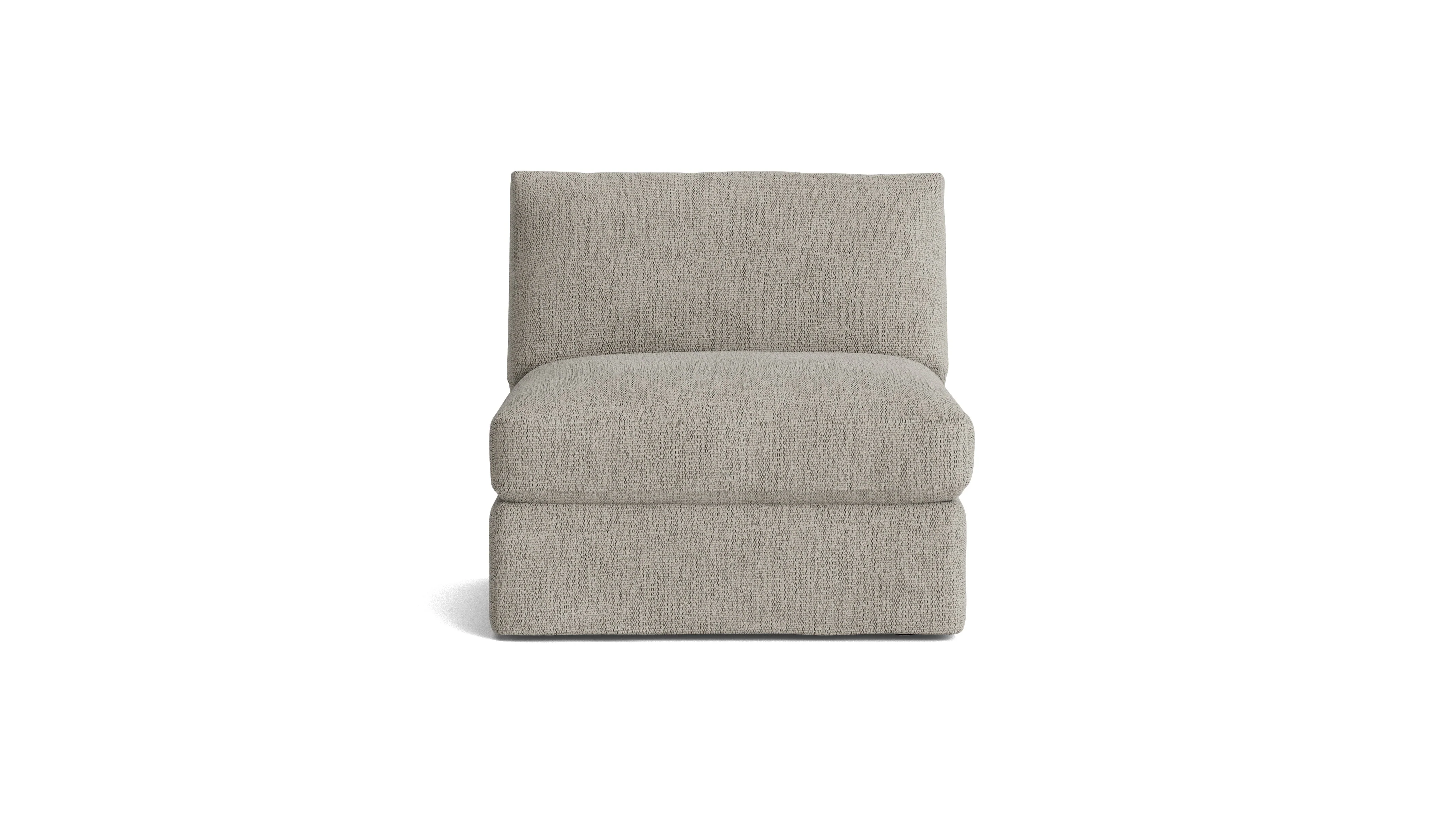 Get Together™ Armless Chair, Large, Oatmeal - Image 2