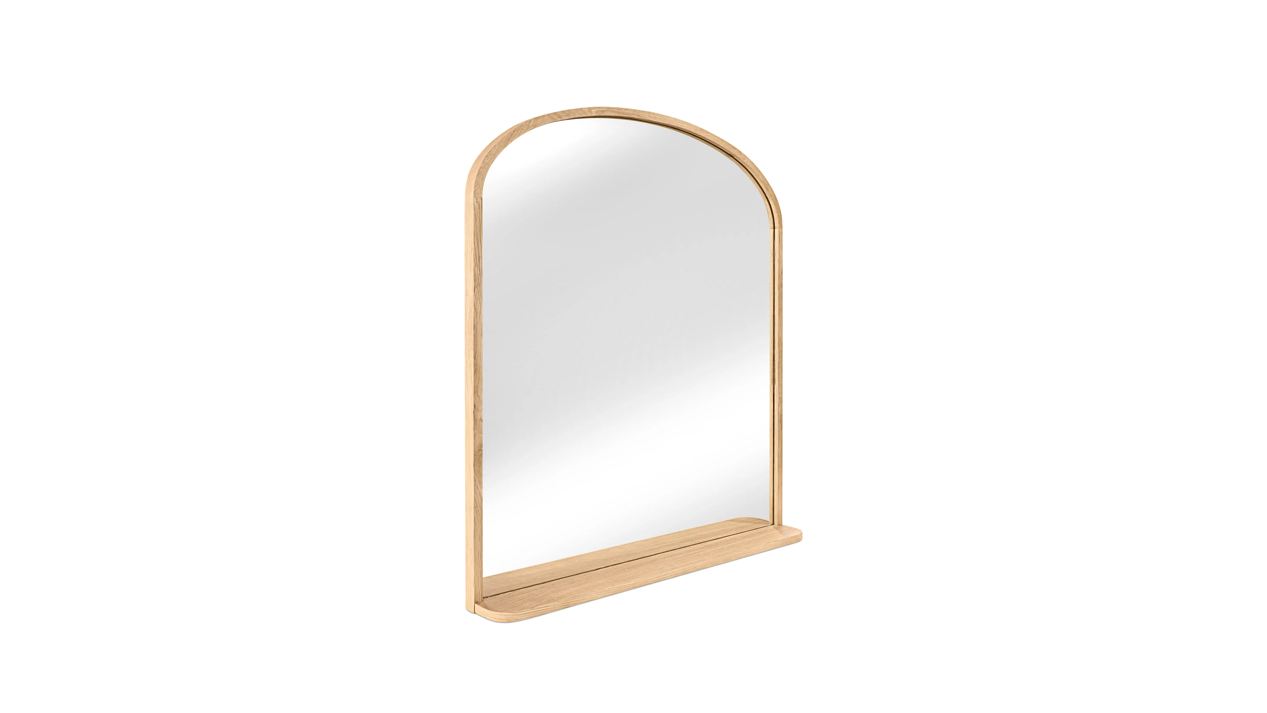 Go Round Mirror, White Limed Oak - Image 3