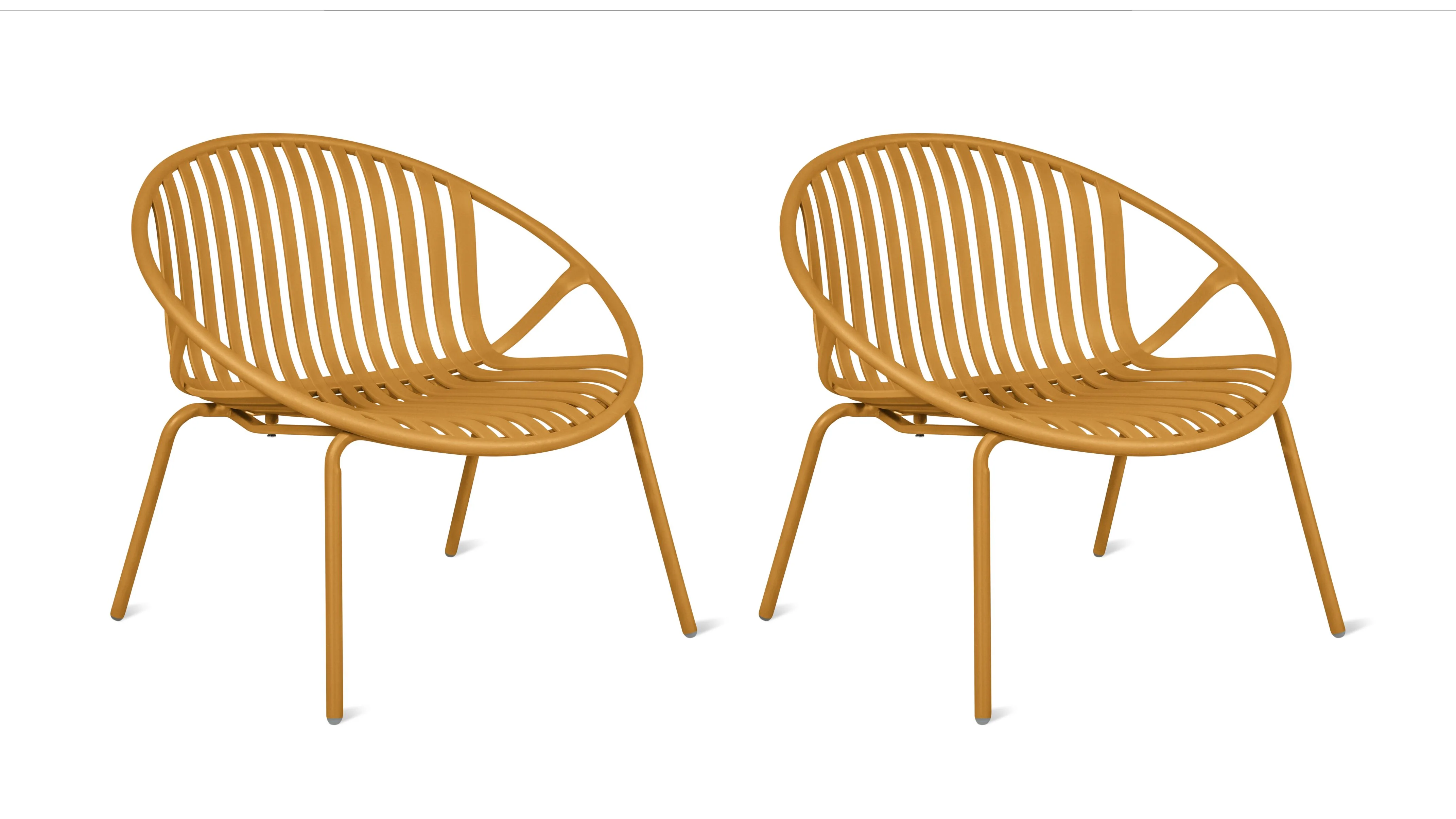 Golden Hour Outdoor Lounge Chair (Set of Two), Lemon - Image 5